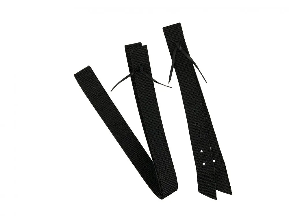 BLACK- SHOWMAN- PREMIUM QUALITY NYLON OFF BILLET AND TIE STRAP.