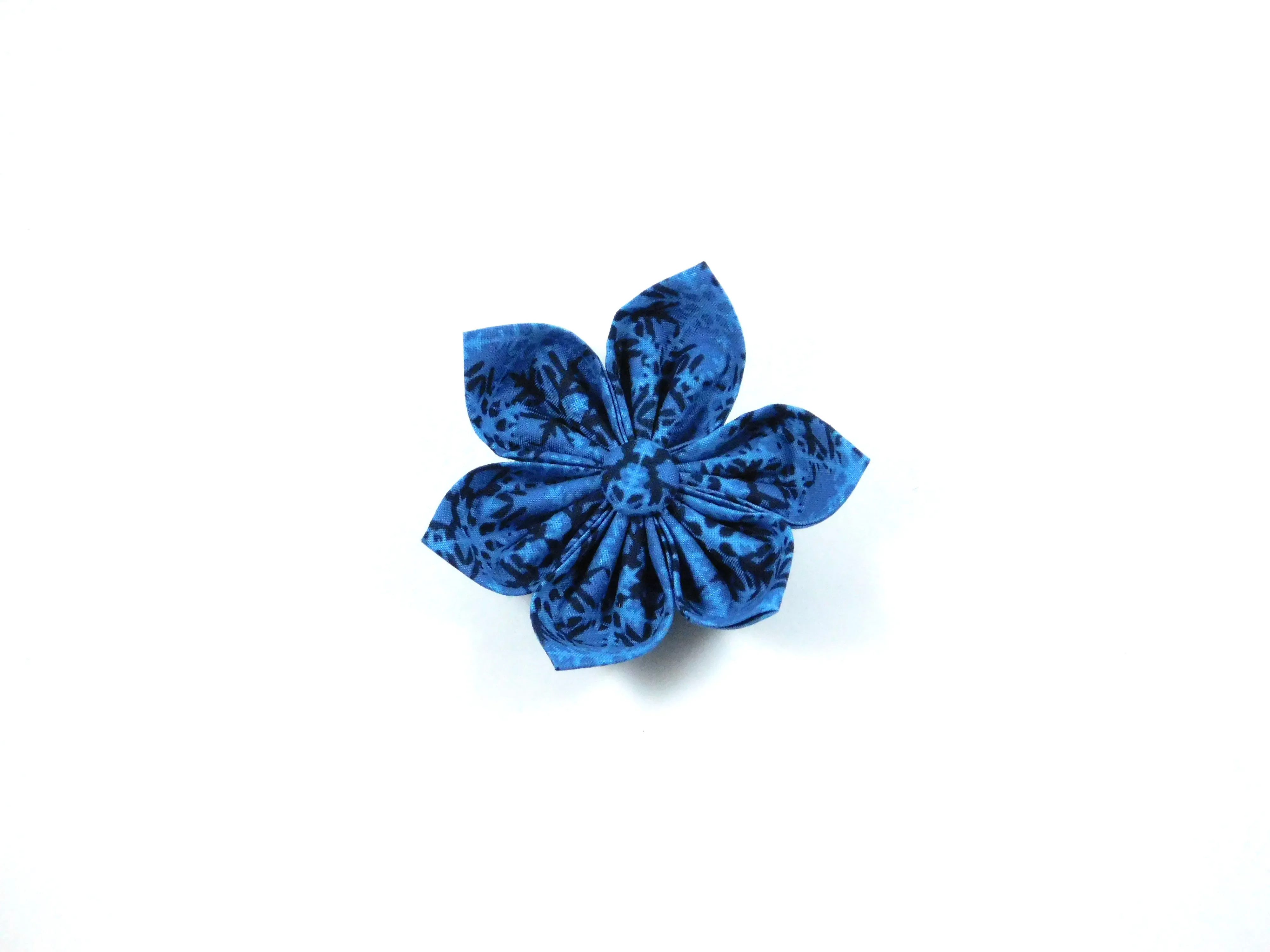 Blue Snowflakes Bow Tie/ Collar Flower Charlotte's Pet