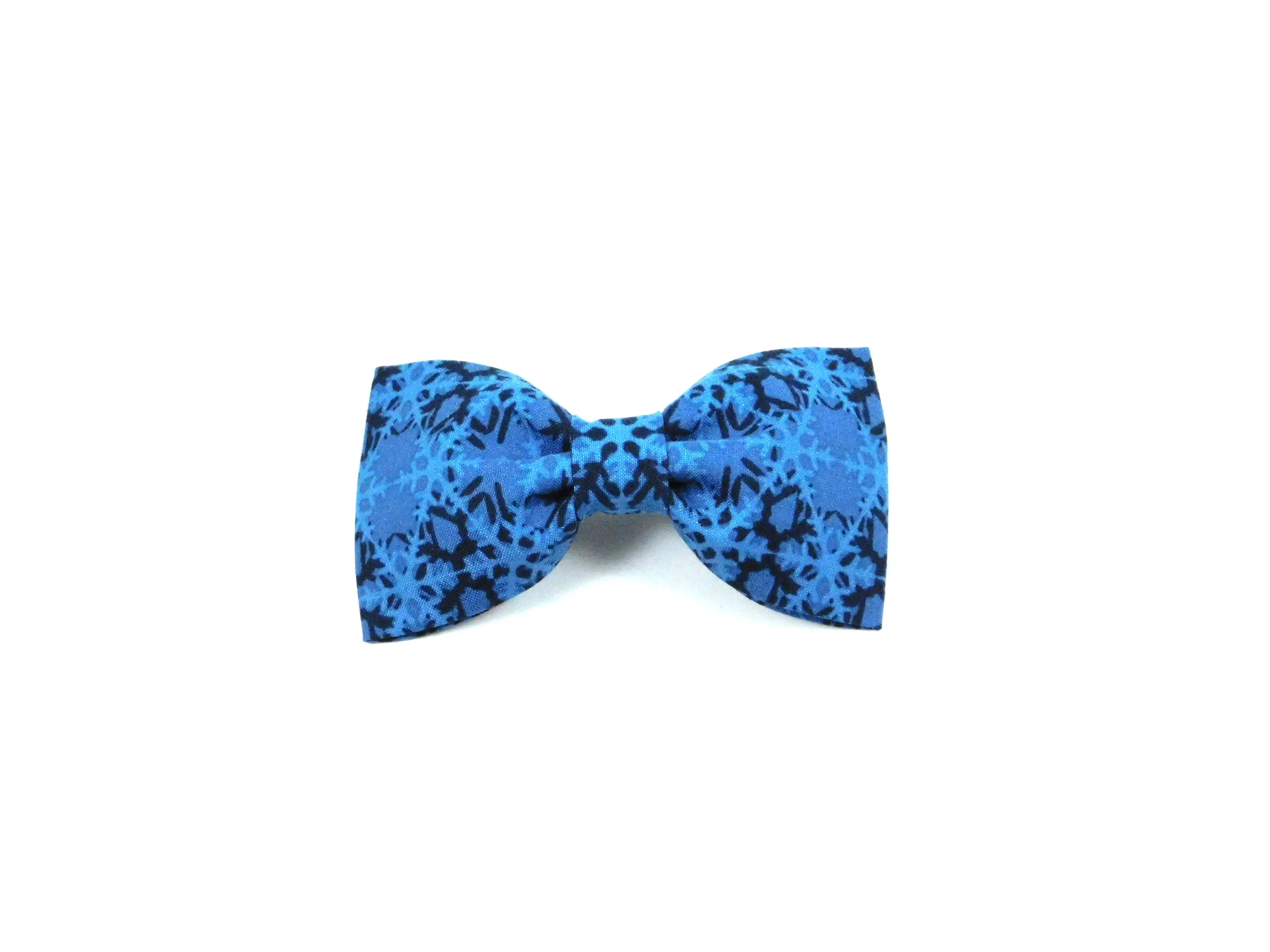 Blue Snowflakes Bow Tie/ Collar Flower Charlotte's Pet