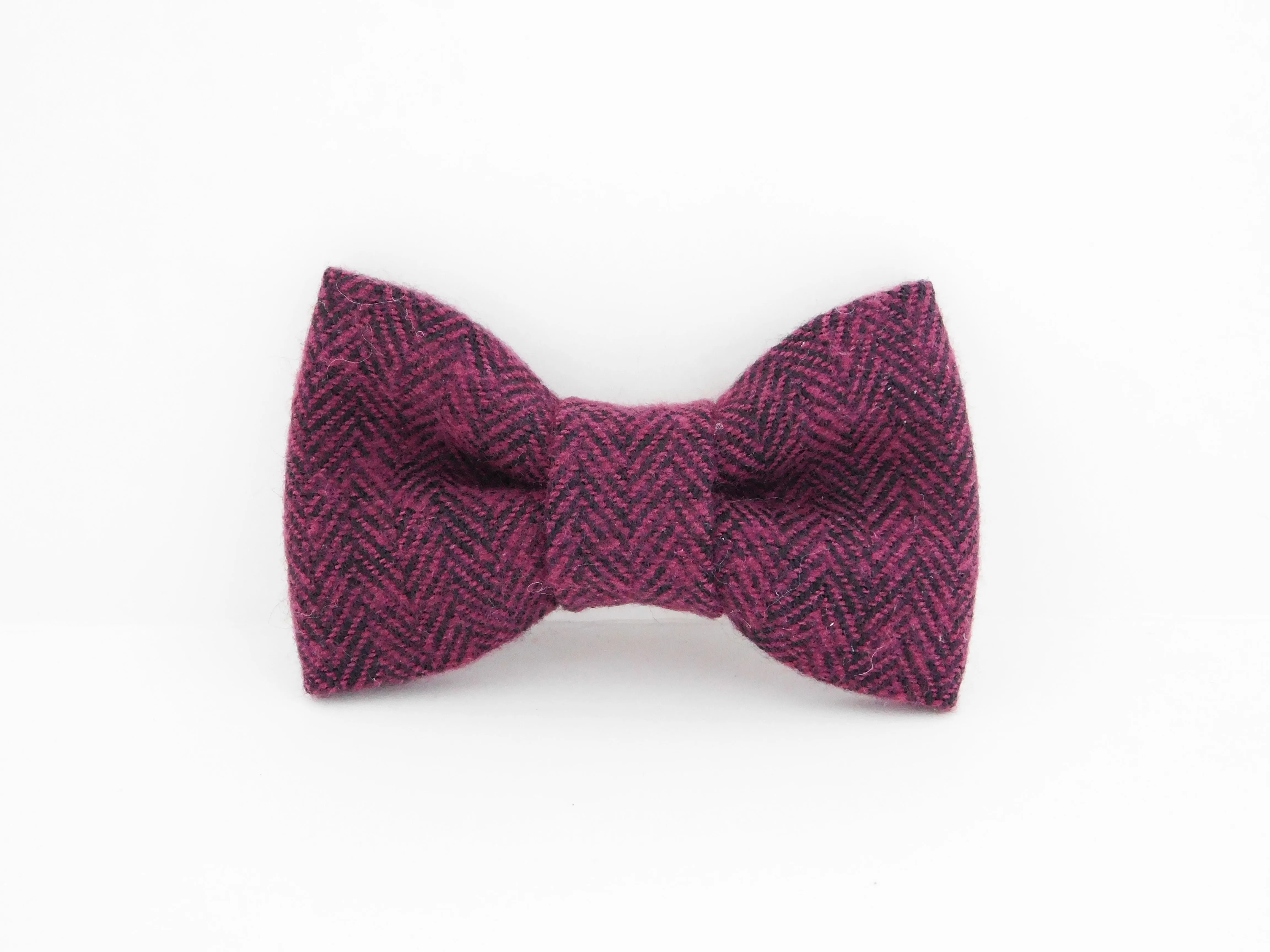 Burgundy Woven Collar Bow Charlotte's Pet