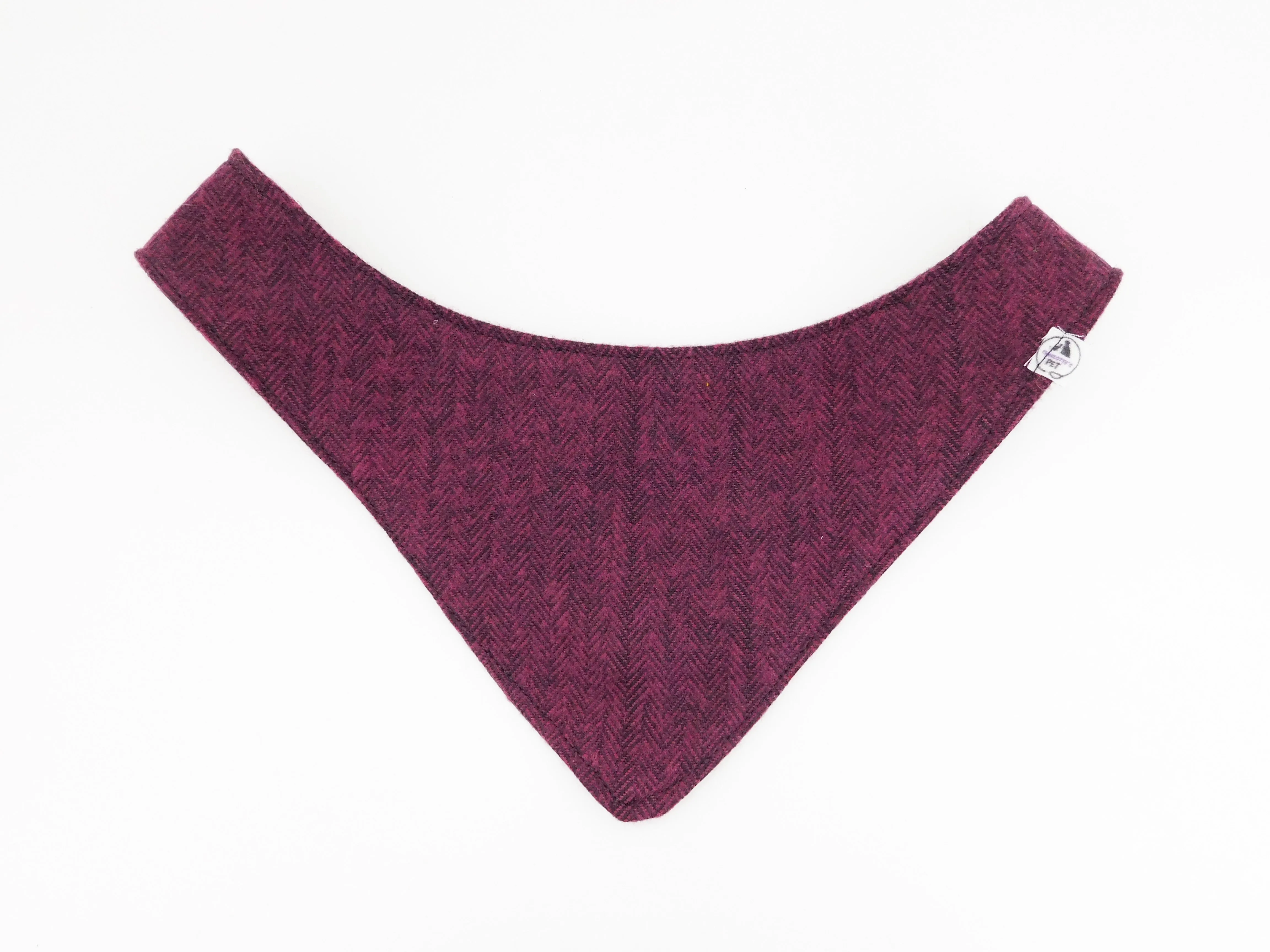 Burgundy Woven Pet Bandana Charlotte's Pet