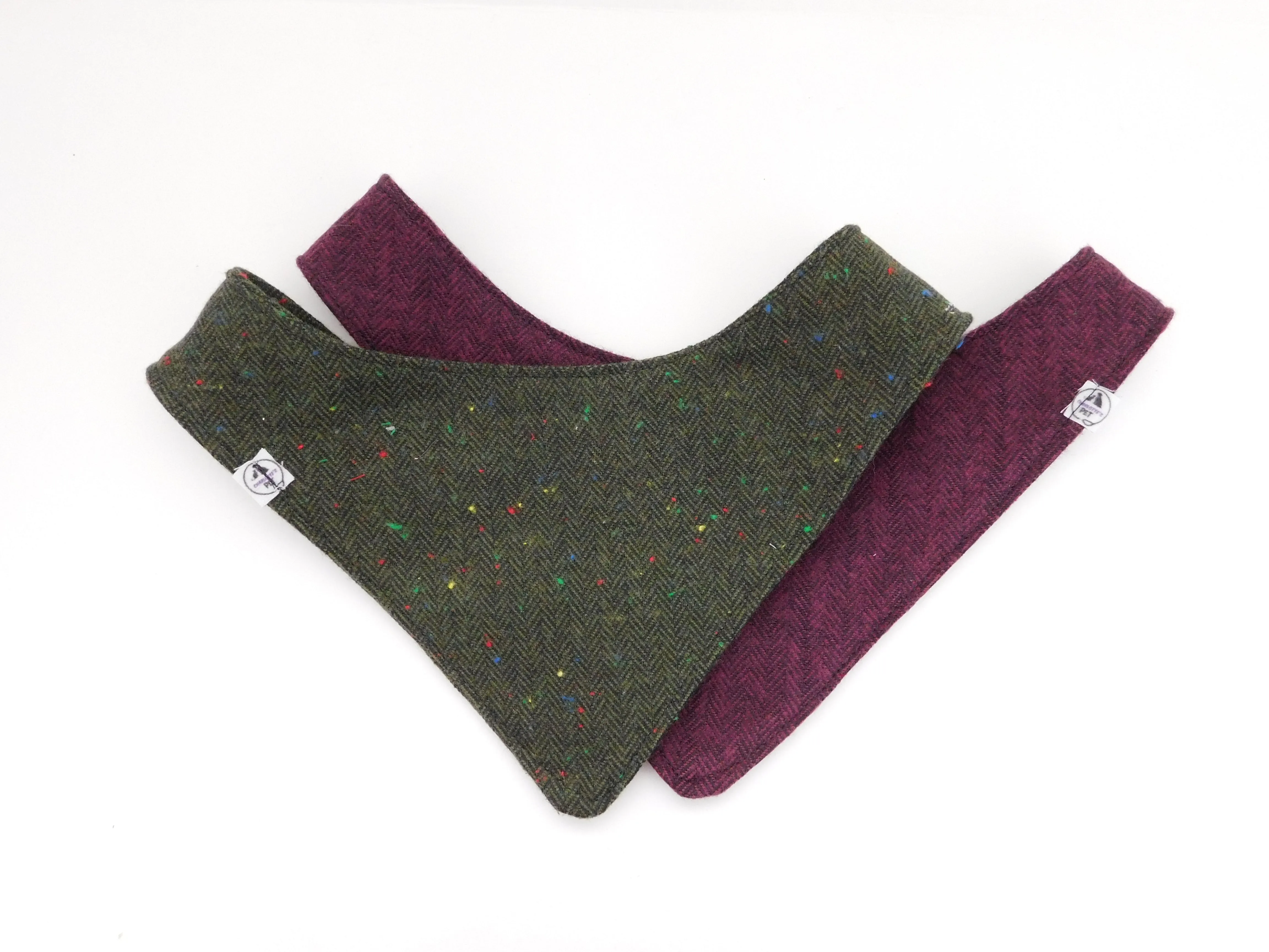 Burgundy Woven Pet Bandana Charlotte's Pet