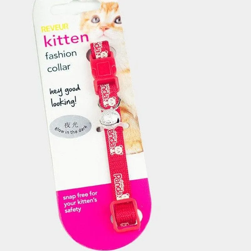 Cat Collar Glow-In-The-Dark Panda Pattern 10Mmx20-30Cm Pets Qatar