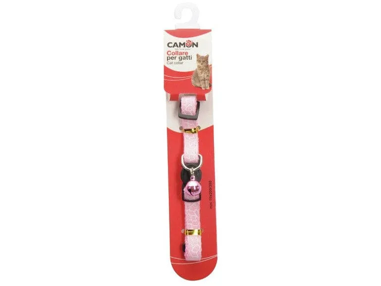 Cat Collar In Nylon With Bell (3 Colors) 10-200/300Mm Pets Qatar