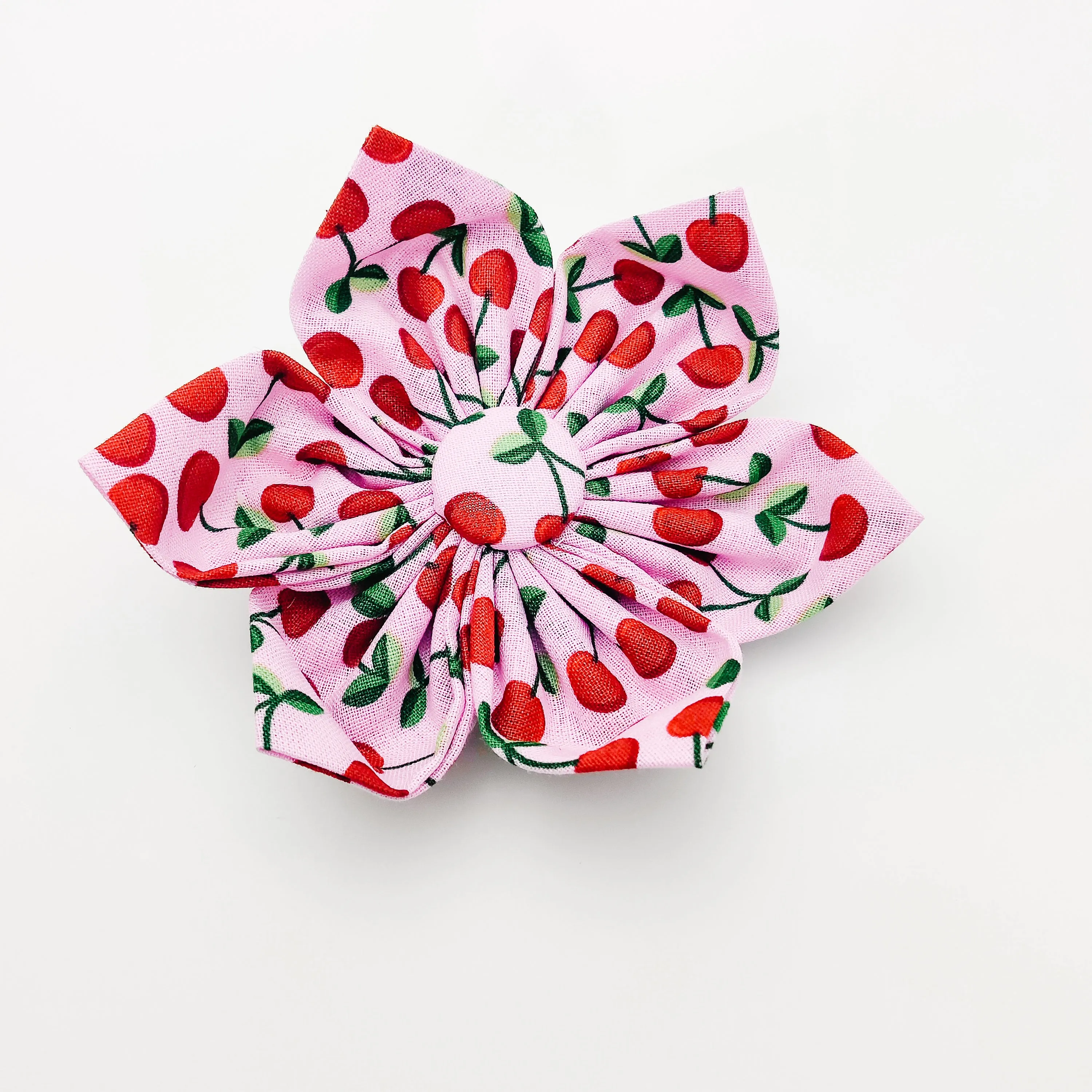 Cherries Dog & Cat Bow Tie/Collar Flower Charlotte's Pet