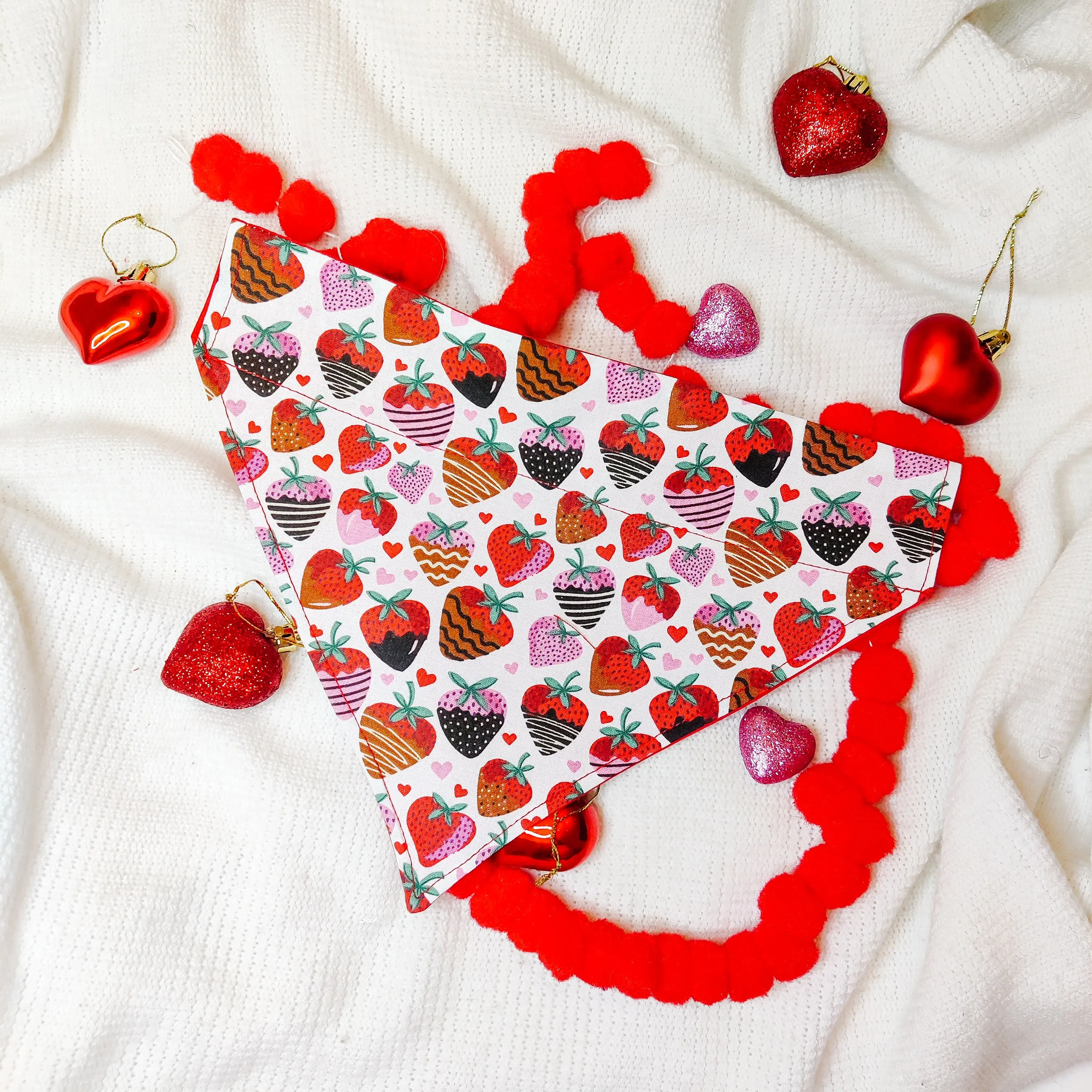 Chocolate Strawberries Dog Bandana & Cat Bandana Charlotte's Pet