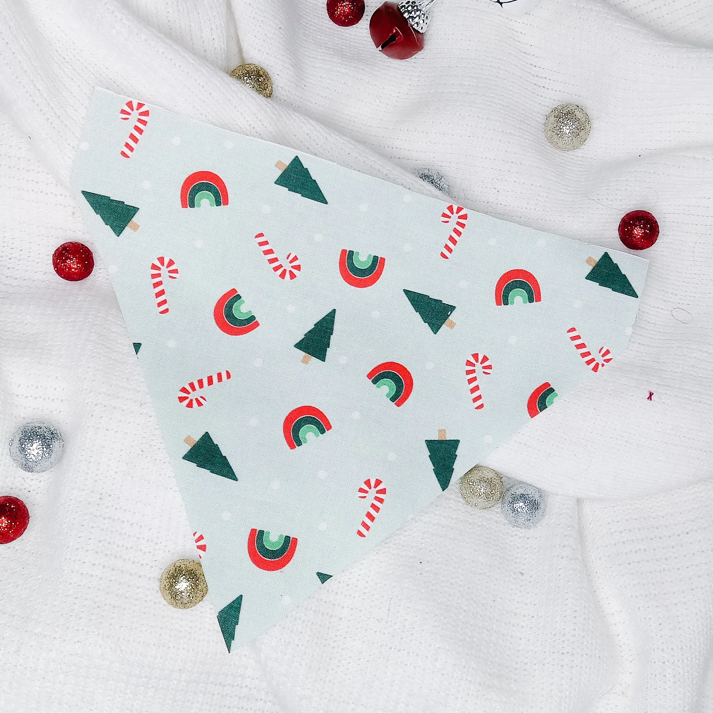 Christmas Rainbows Dog Bandana & Cat Bandana Charlotte's Pet