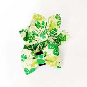 Clovers and Paw Prints Dog & Cat Bow Tie/Collar Flower Charlotte's Pet