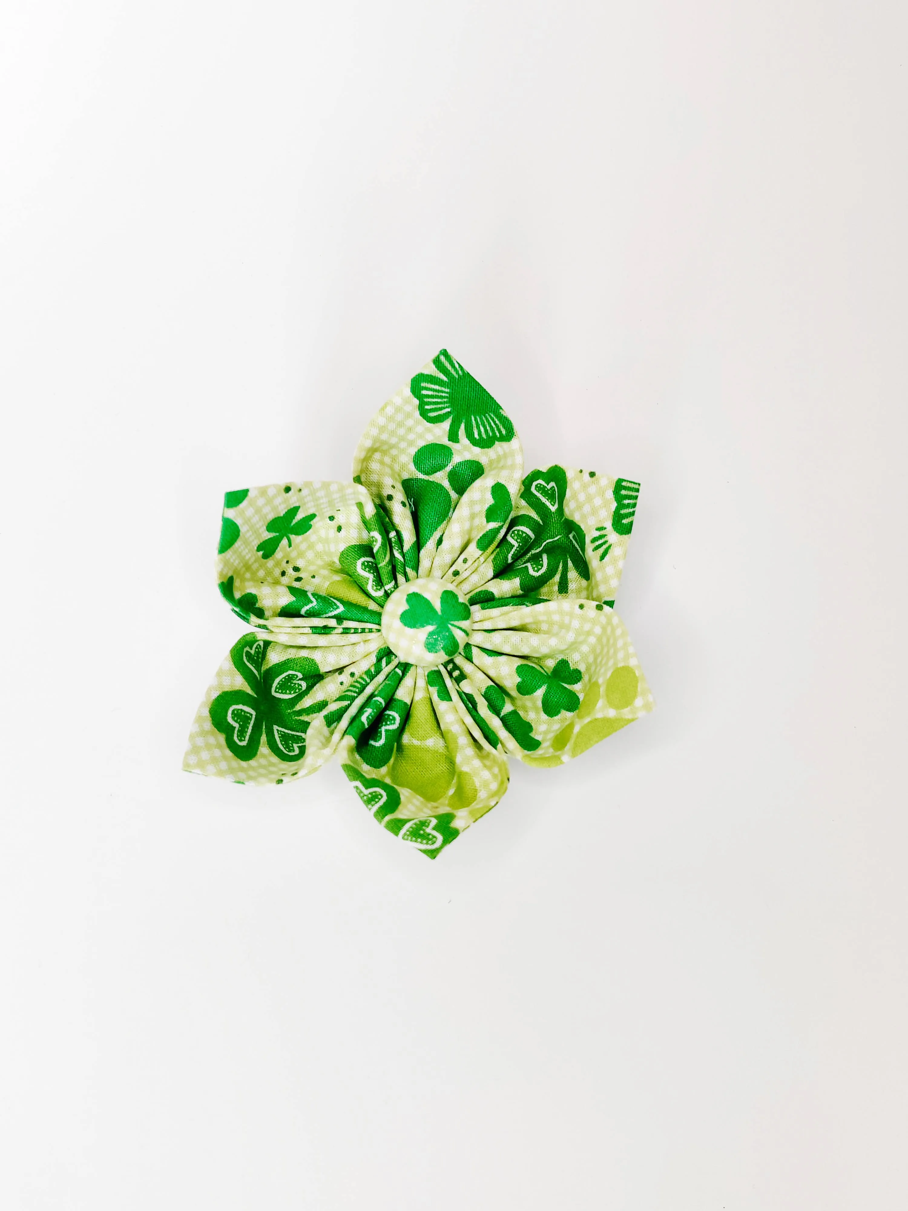 Clovers and Paw Prints Dog & Cat Bow Tie/Collar Flower Charlotte's Pet