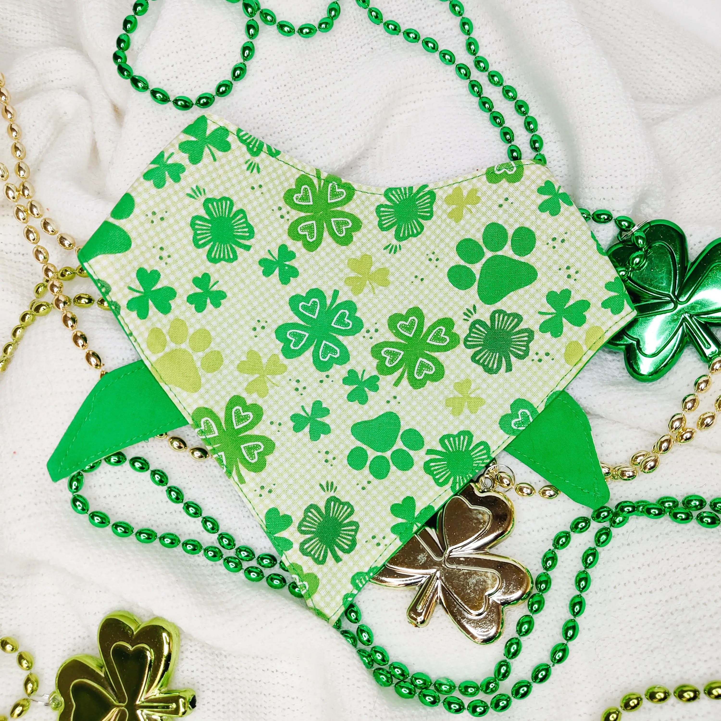 Clovers and Paw Prints Dog Bandana & Cat Bandana Charlotte's Pet
