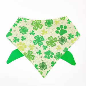 Clovers and Paw Prints Dog Bandana & Cat Bandana Charlotte's Pet
