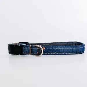 Denim Dog Collar/ Cat Collar Charlotte's Pet