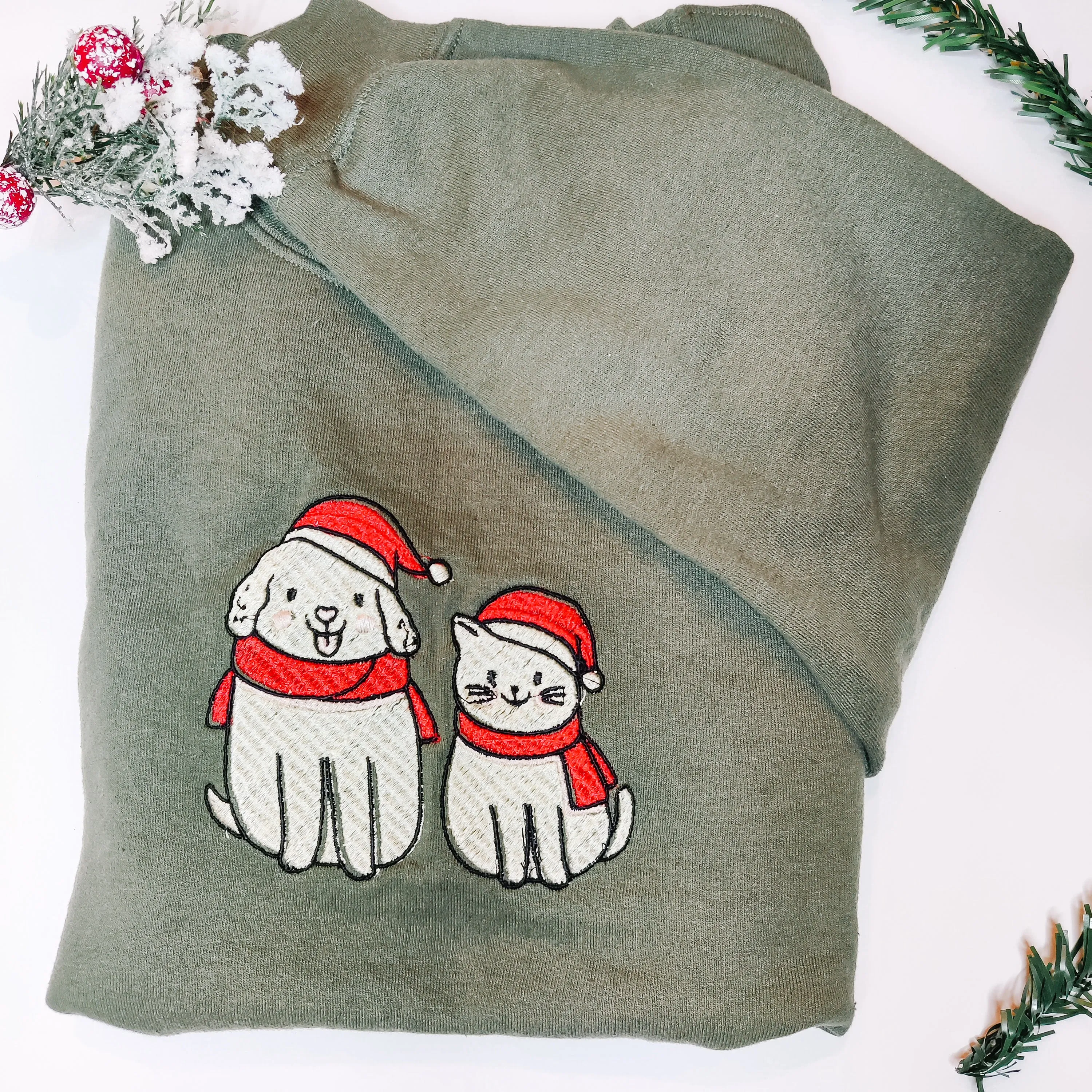 Dog and Cat Christmas Sweater Charlotte's Pet