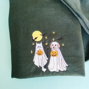 Dog and Cat Halloween Sweater Charlotte's Pet