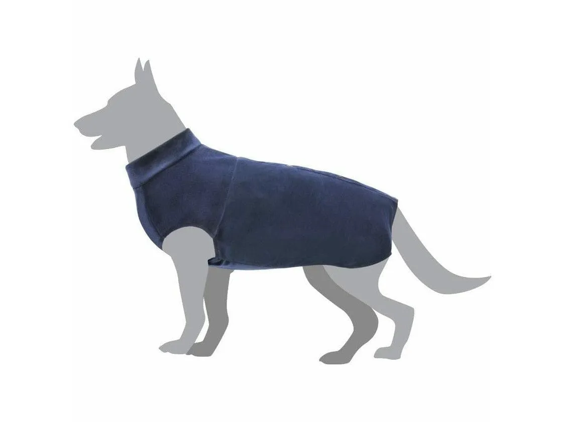 Dog shirt for post-operative care - BLUE  - Size 60 Pets Qatar