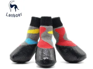 Dog Socks Black & Red Pets Qatar