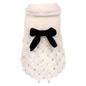 Elegant Bow Plush Coat Pets Qatar