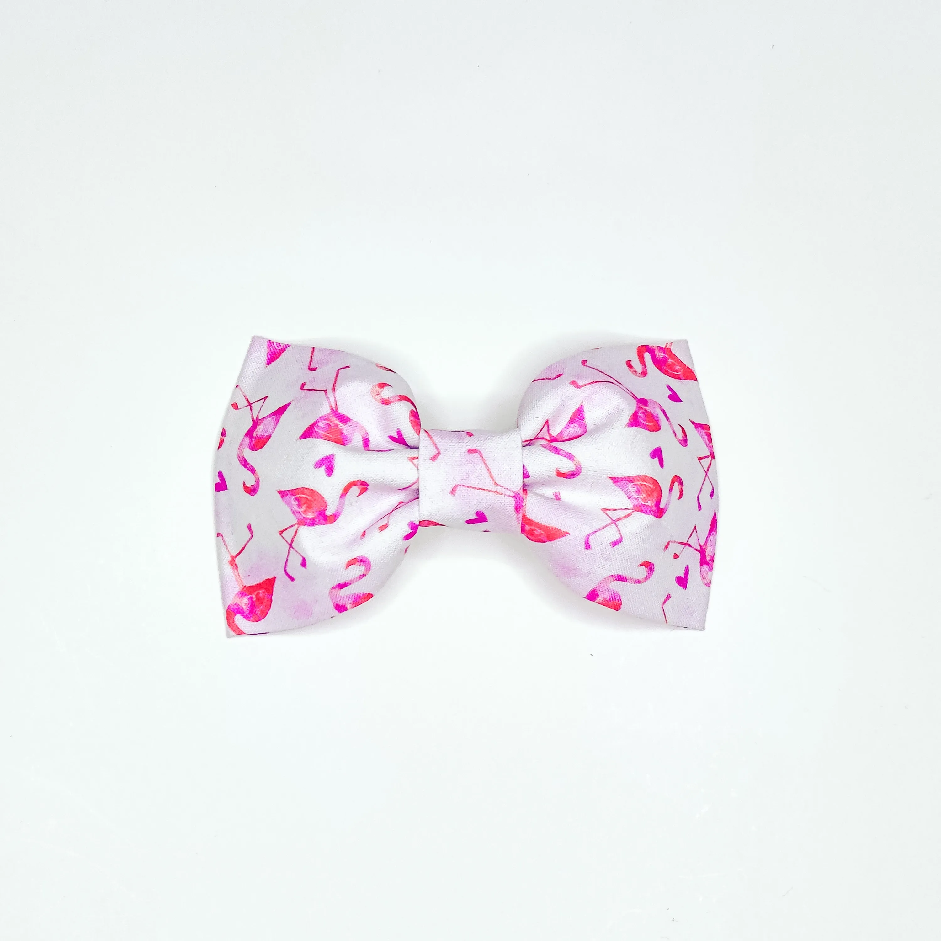 Flamingoes and hearts Dog & Cat Bow Tie/ Collar Flower Charlotte's Pet