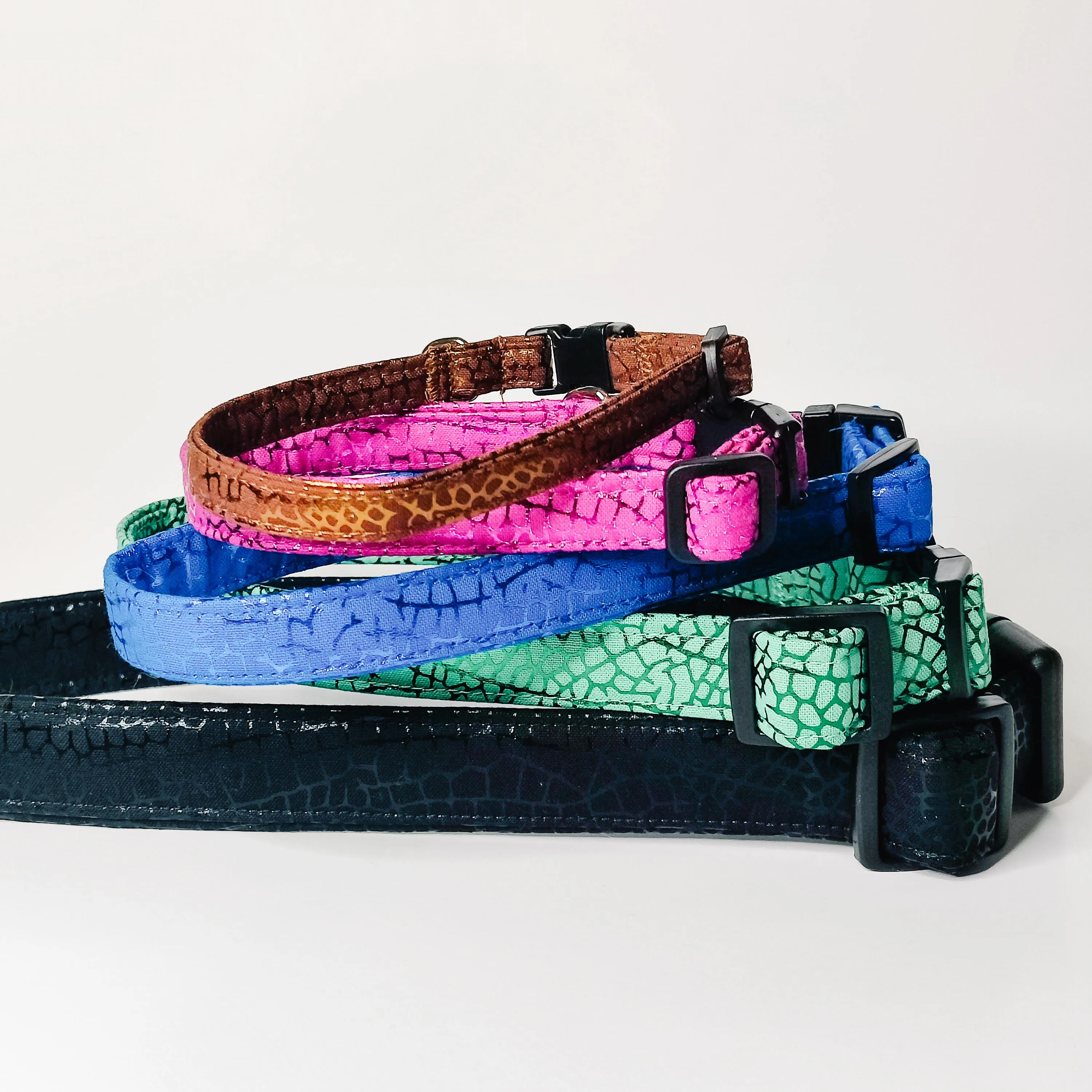 Green Crackle Dog Collar/ Cat Collar Charlotte's Pet