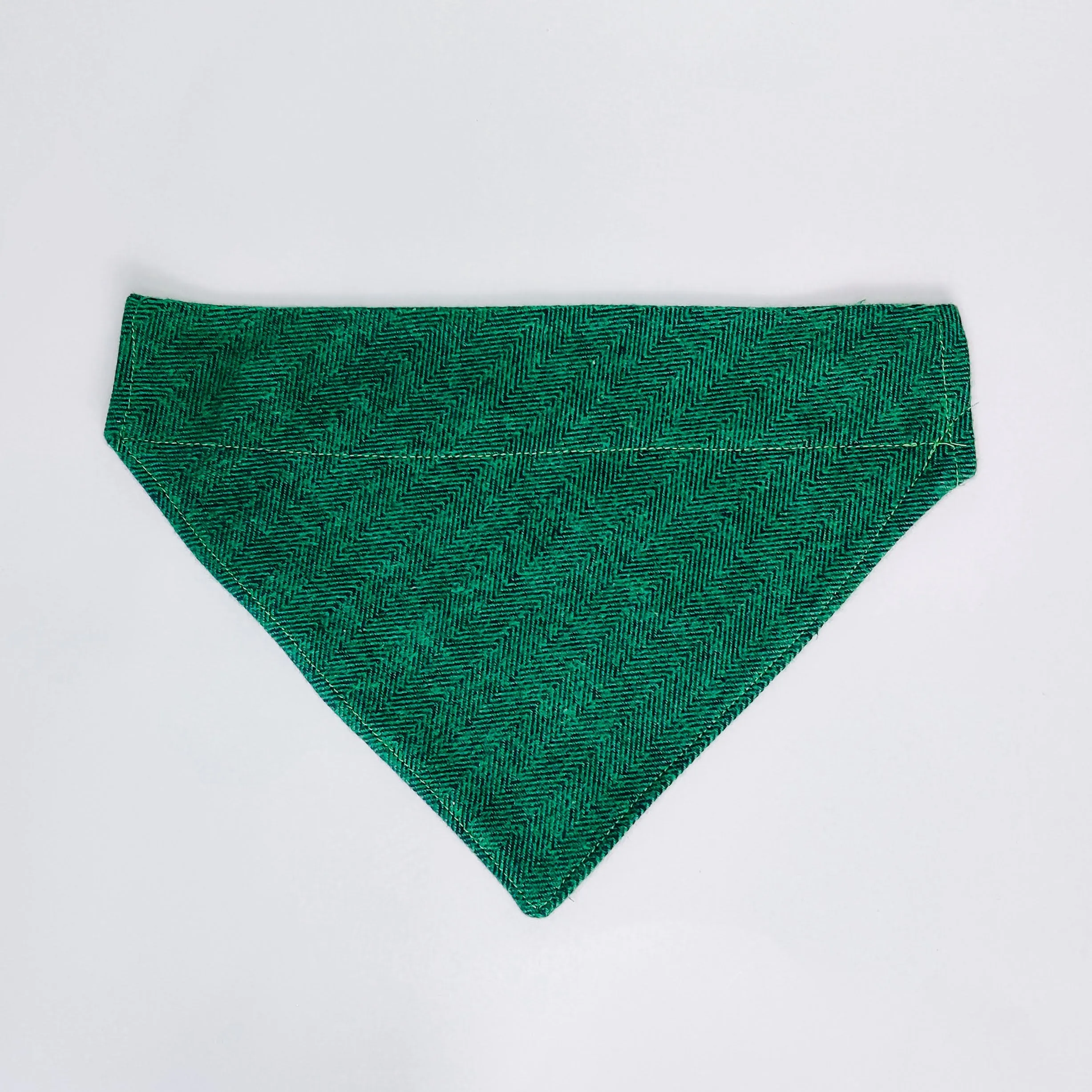 Green Woven Dog Bandana & Cat Bandana Charlotte's Pet