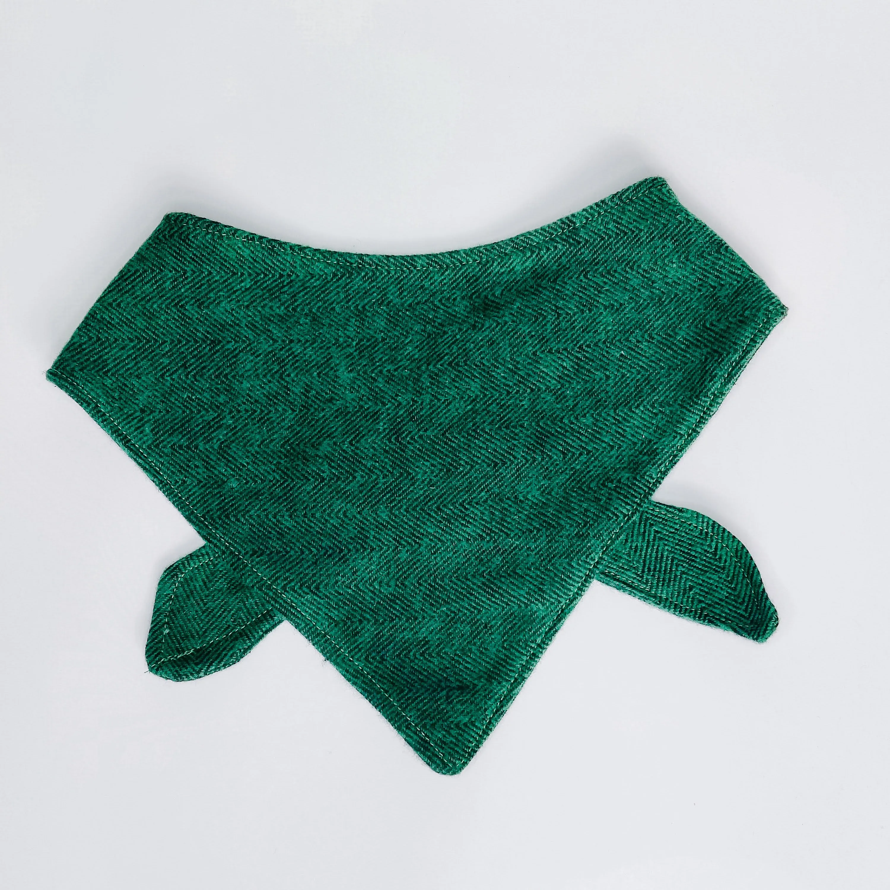Green Woven Dog Bandana & Cat Bandana Charlotte's Pet