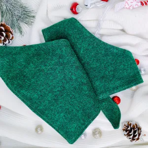 Green Woven Dog Bandana & Cat Bandana Charlotte's Pet