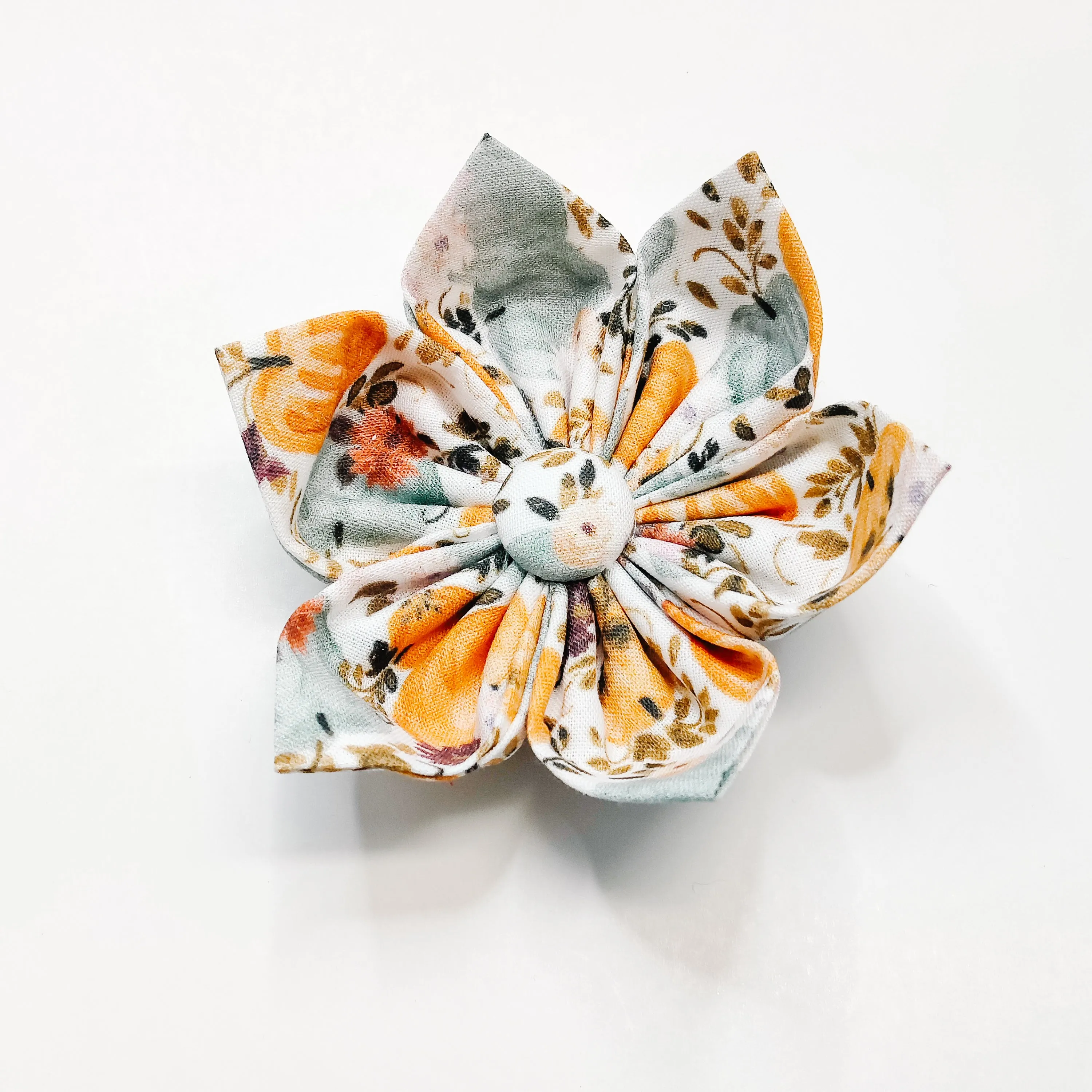 Harvest Pumpkins Dog & Cat Bow Tie/ Collar Flower Charlotte's Pet