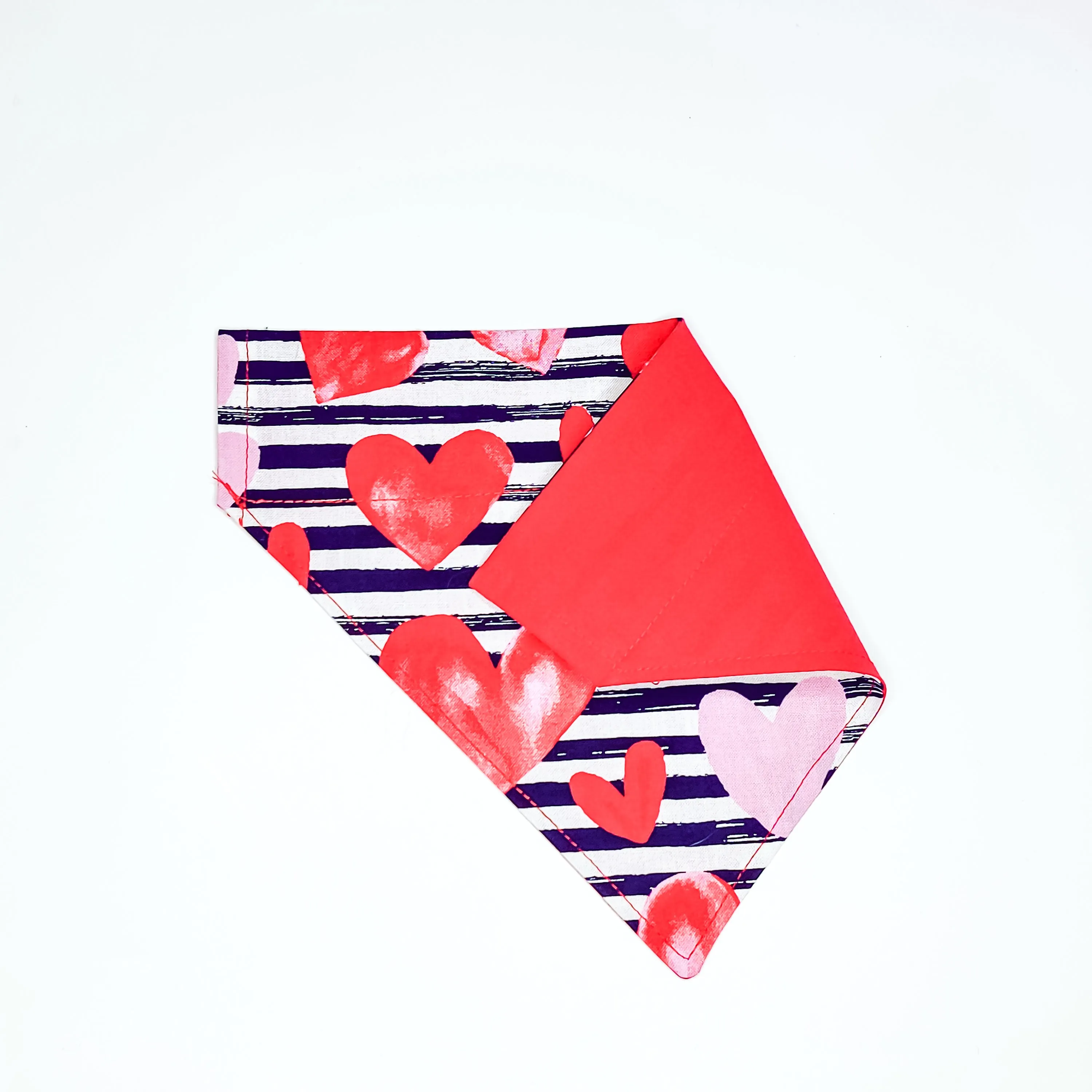 Hearts and Stripes Dog Bandana & Cat Bandana Charlotte's Pet