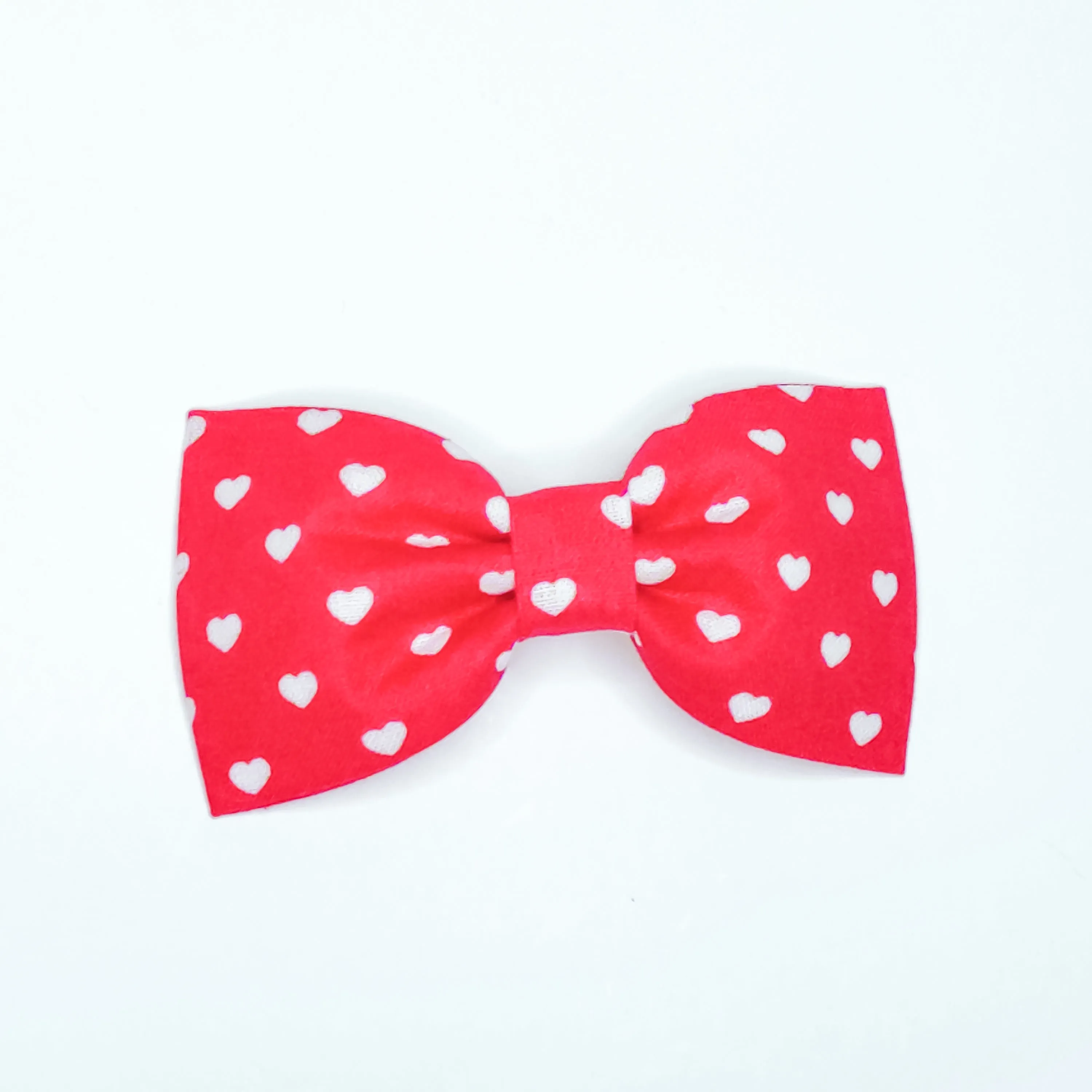 Hearts on Red Dog & Cat Bow Tie/ Collar Flower Charlotte's Pet