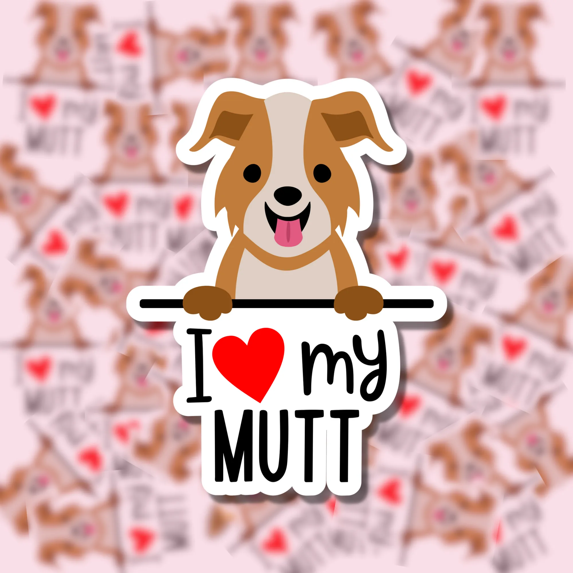 I Love my Dog Breed Sticker Charlotte's Pet