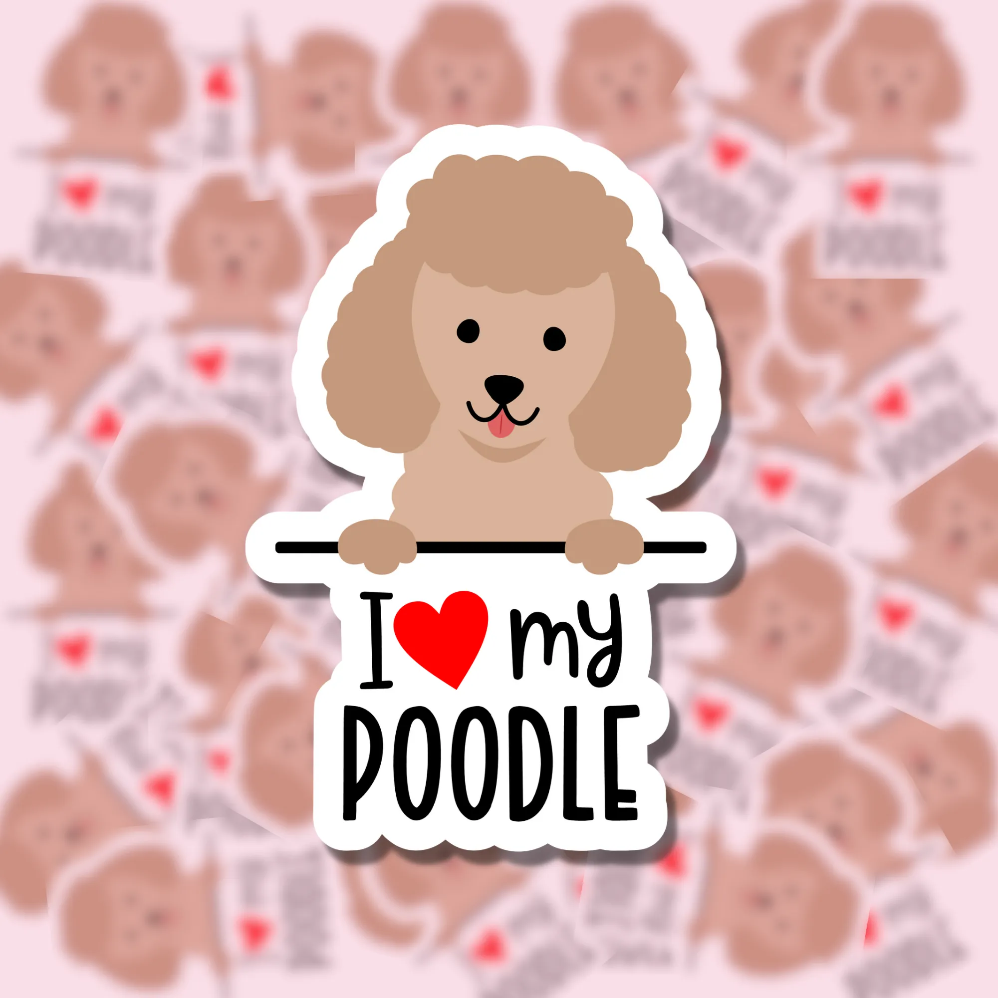 I Love my Dog Breed Sticker Charlotte's Pet
