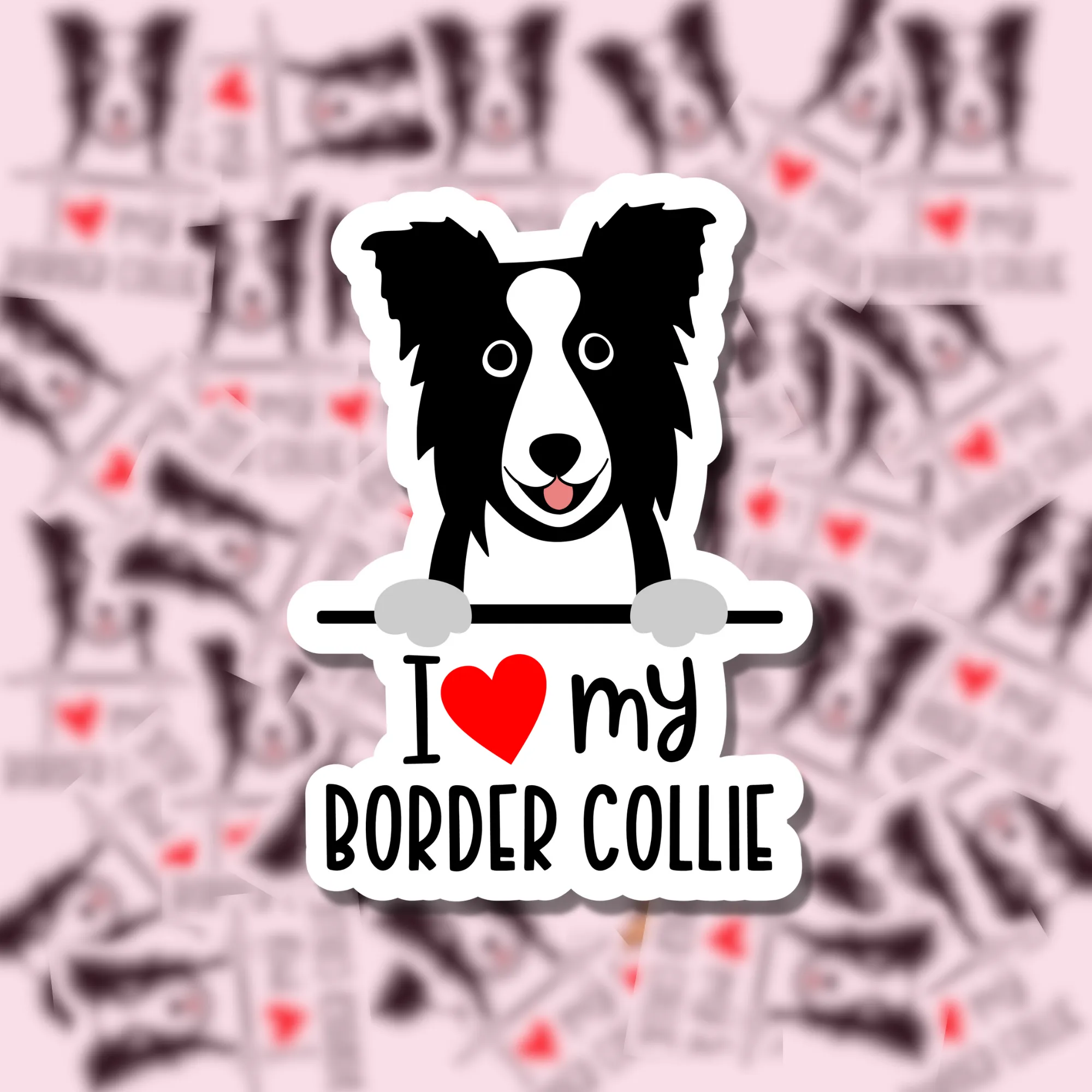I Love my Dog Breed Sticker Charlotte's Pet