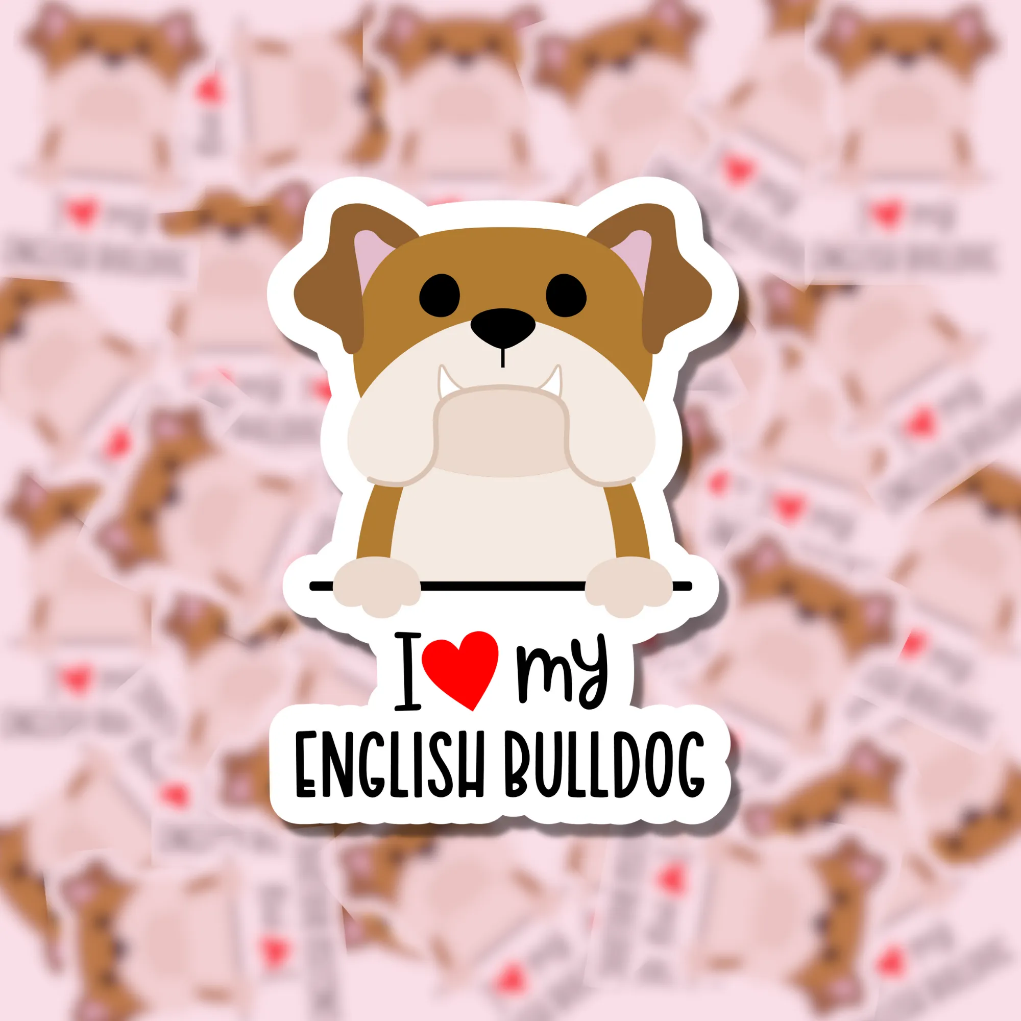 I Love my Dog Breed Sticker Charlotte's Pet