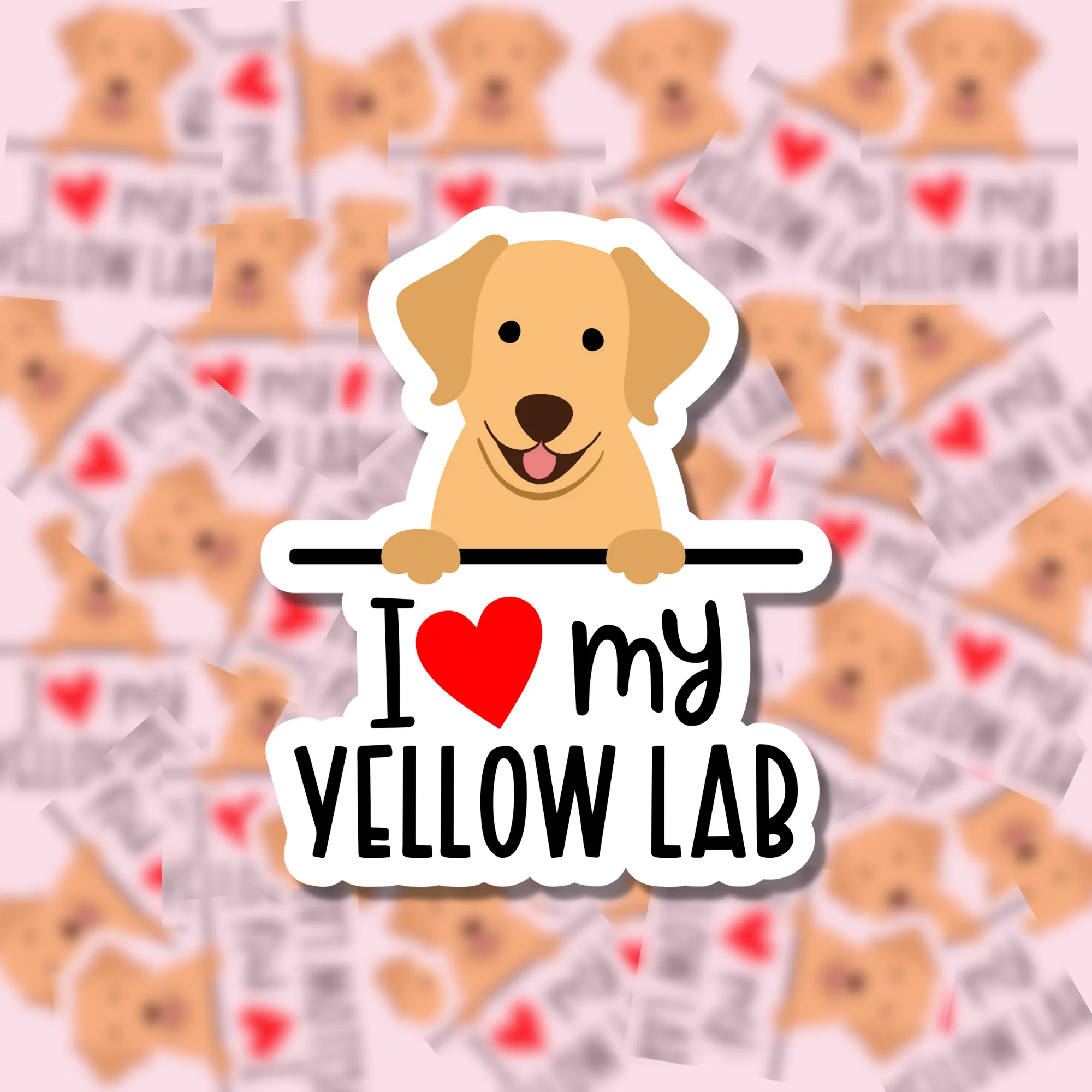 I Love my Dog Breed Sticker Charlotte's Pet