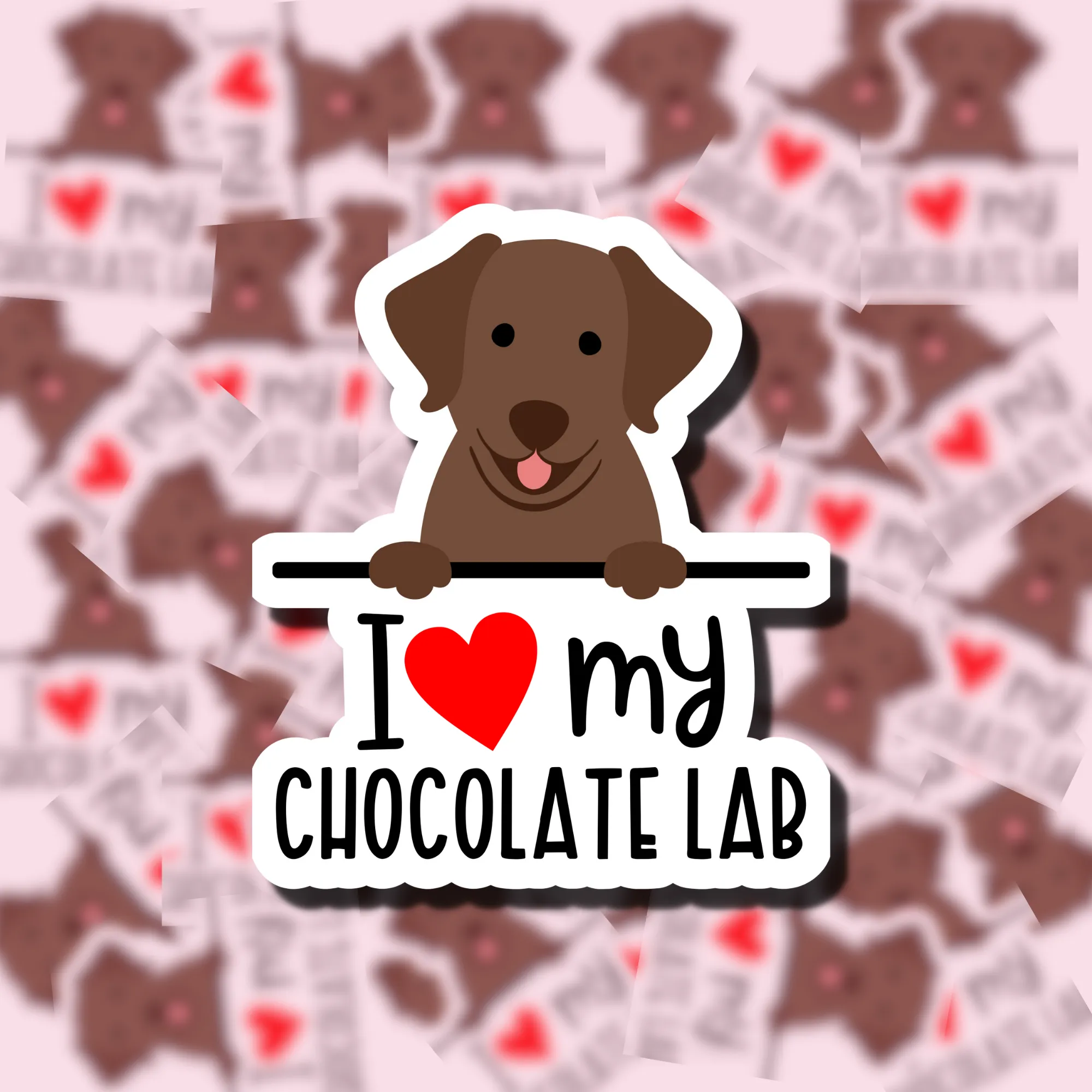 I Love my Dog Breed Sticker Charlotte's Pet