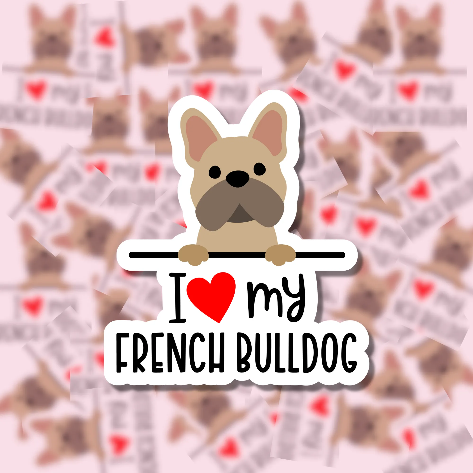 I Love my Dog Breed Sticker Charlotte's Pet
