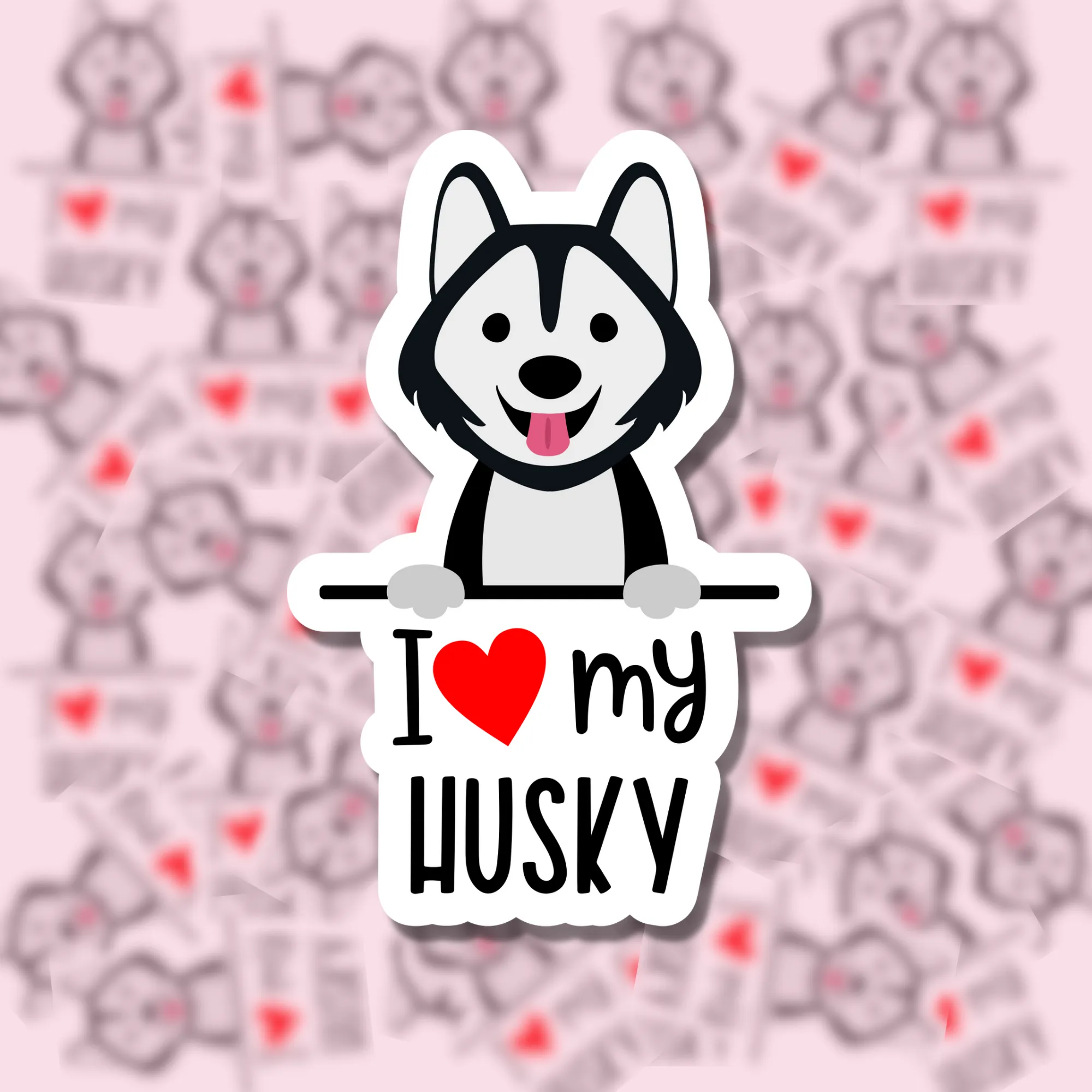 I Love my Dog Breed Sticker Charlotte's Pet