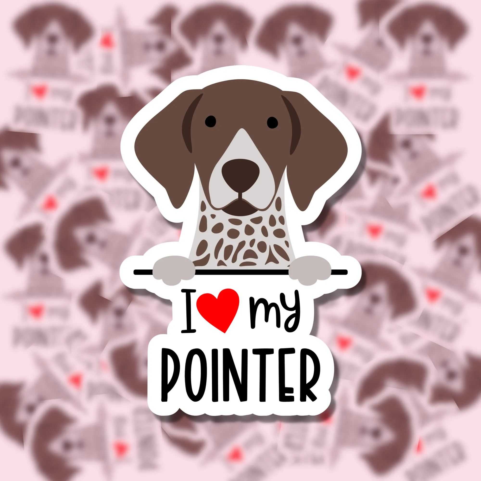 I Love my Dog Breed Sticker Charlotte's Pet