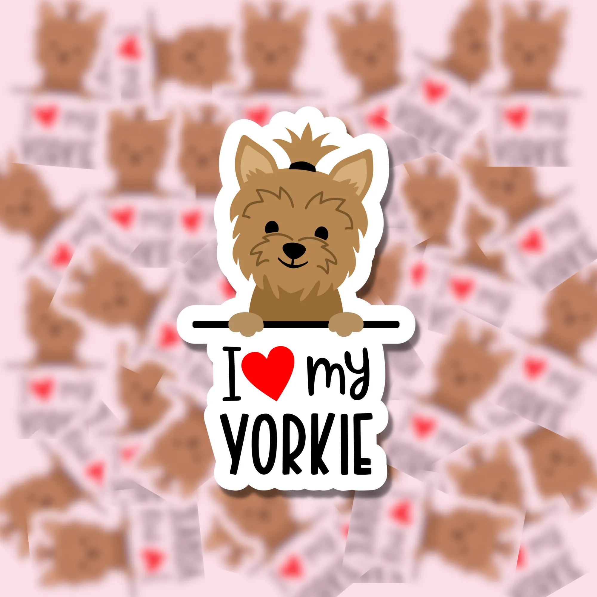 I Love my Dog Breed Sticker Charlotte's Pet