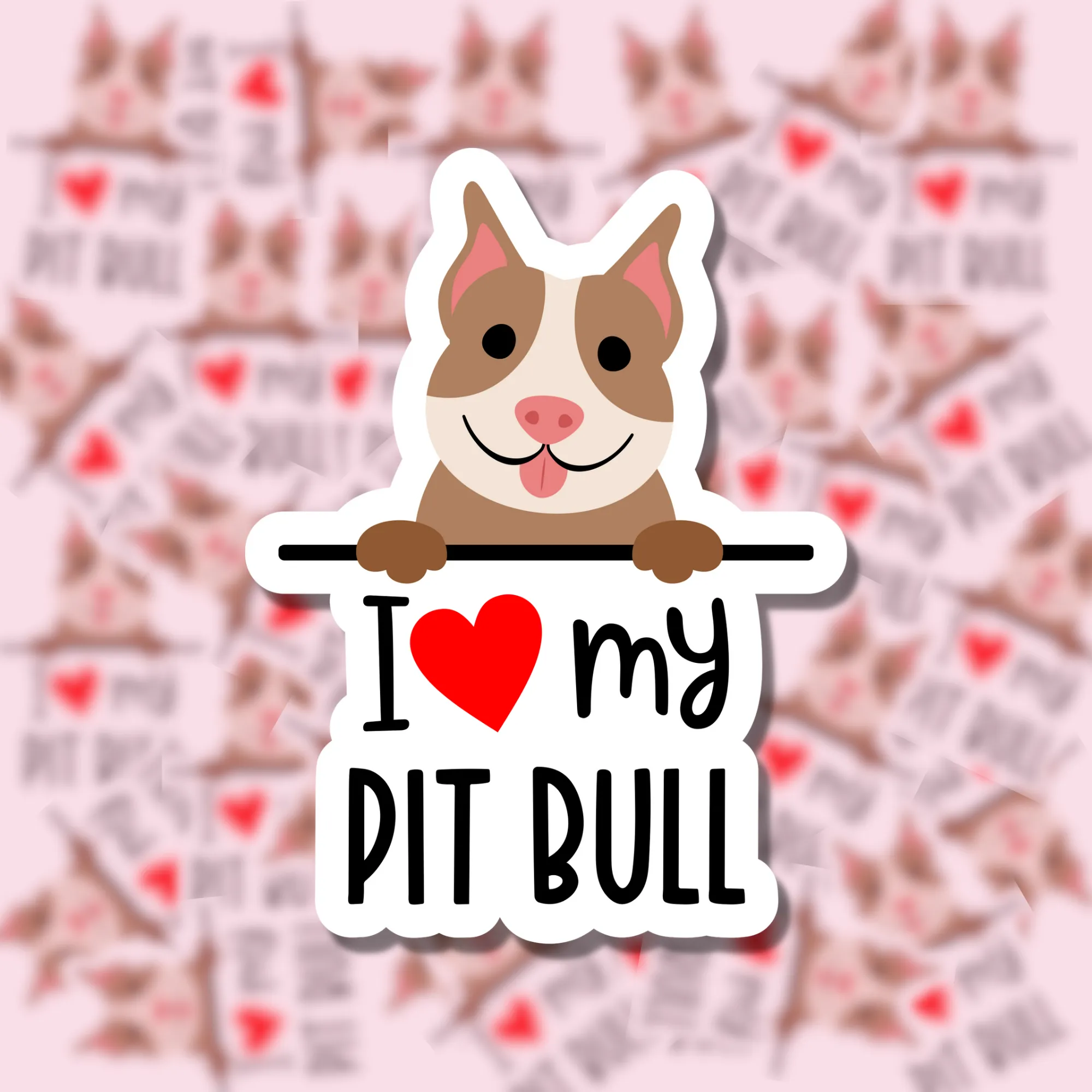 I Love my Dog Breed Sticker Charlotte's Pet