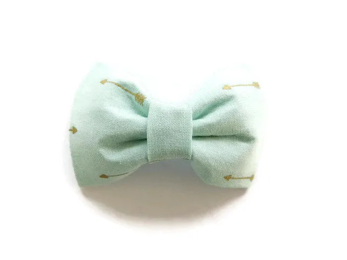 Mint Arrow Bow Tie/Flower Charlotte's Pet