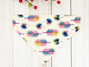 Multicolor Feather Dog Bandana Charlotte's Pet