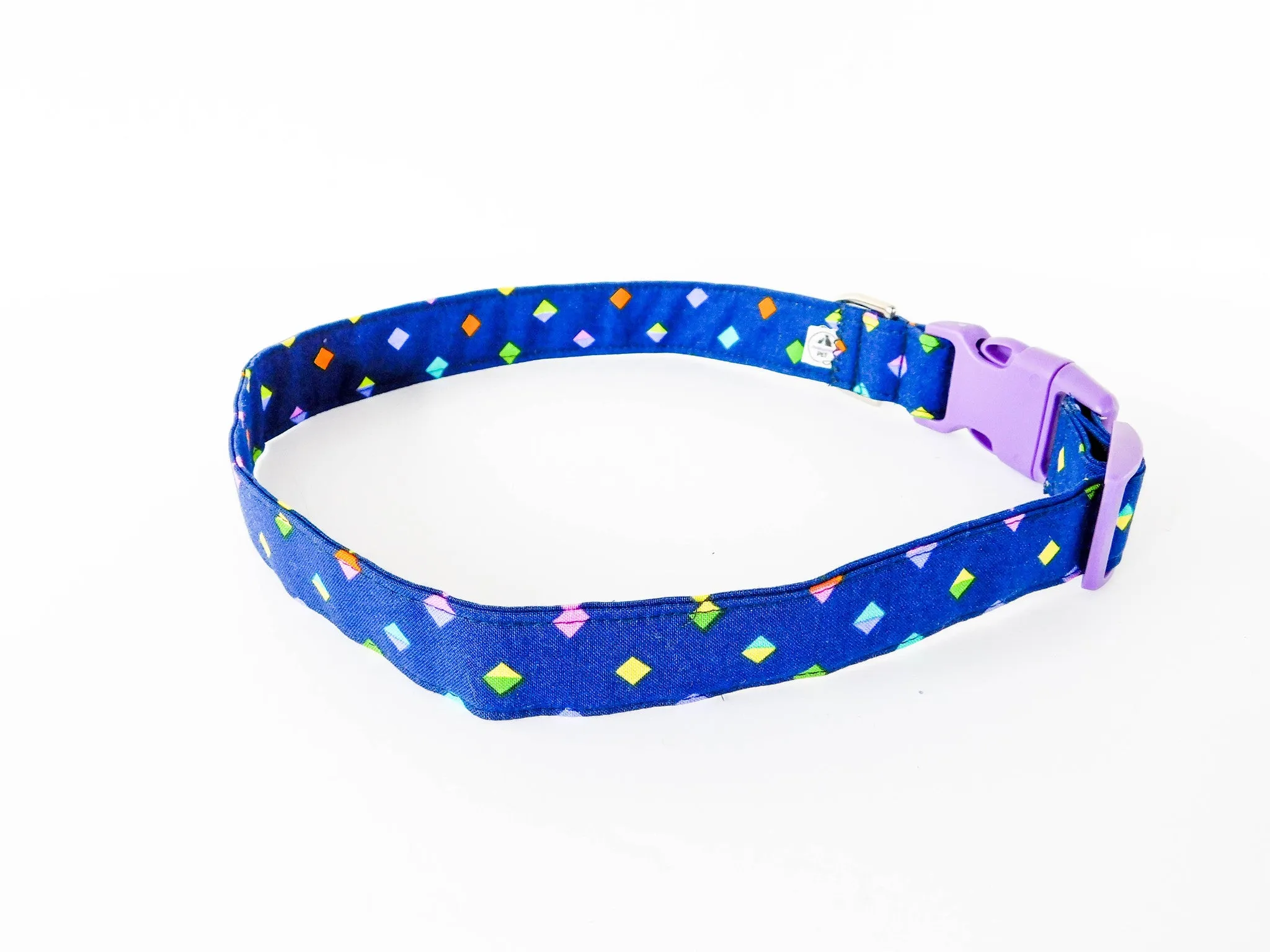 Navy Blue Diamond Collar Charlotte's Pet