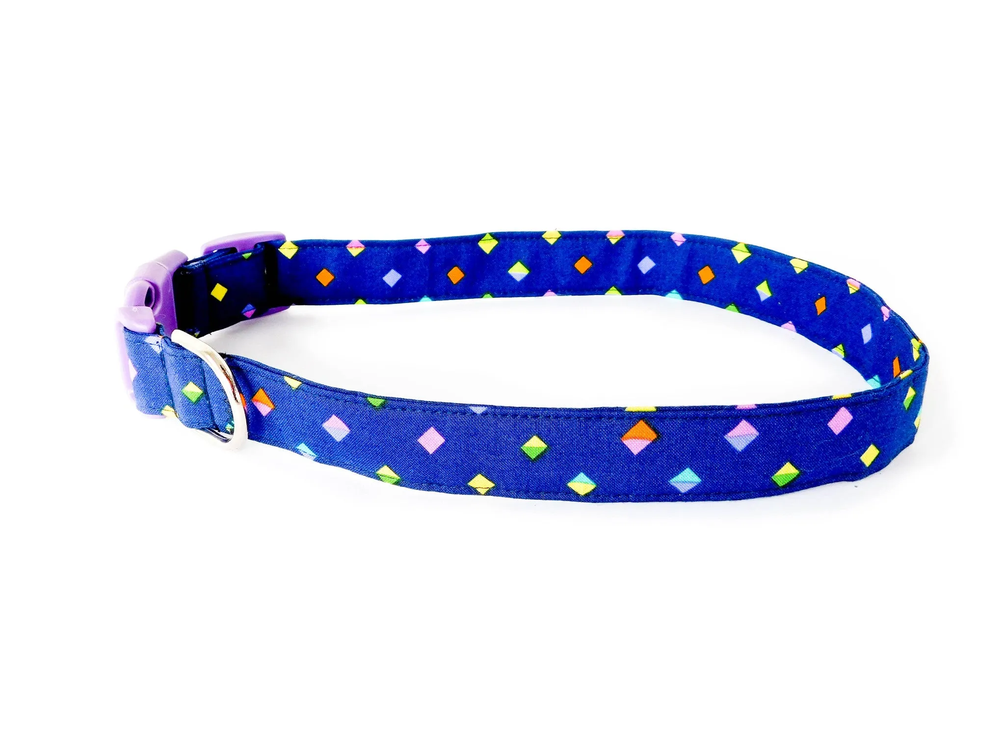 Navy Blue Diamond Collar Charlotte's Pet