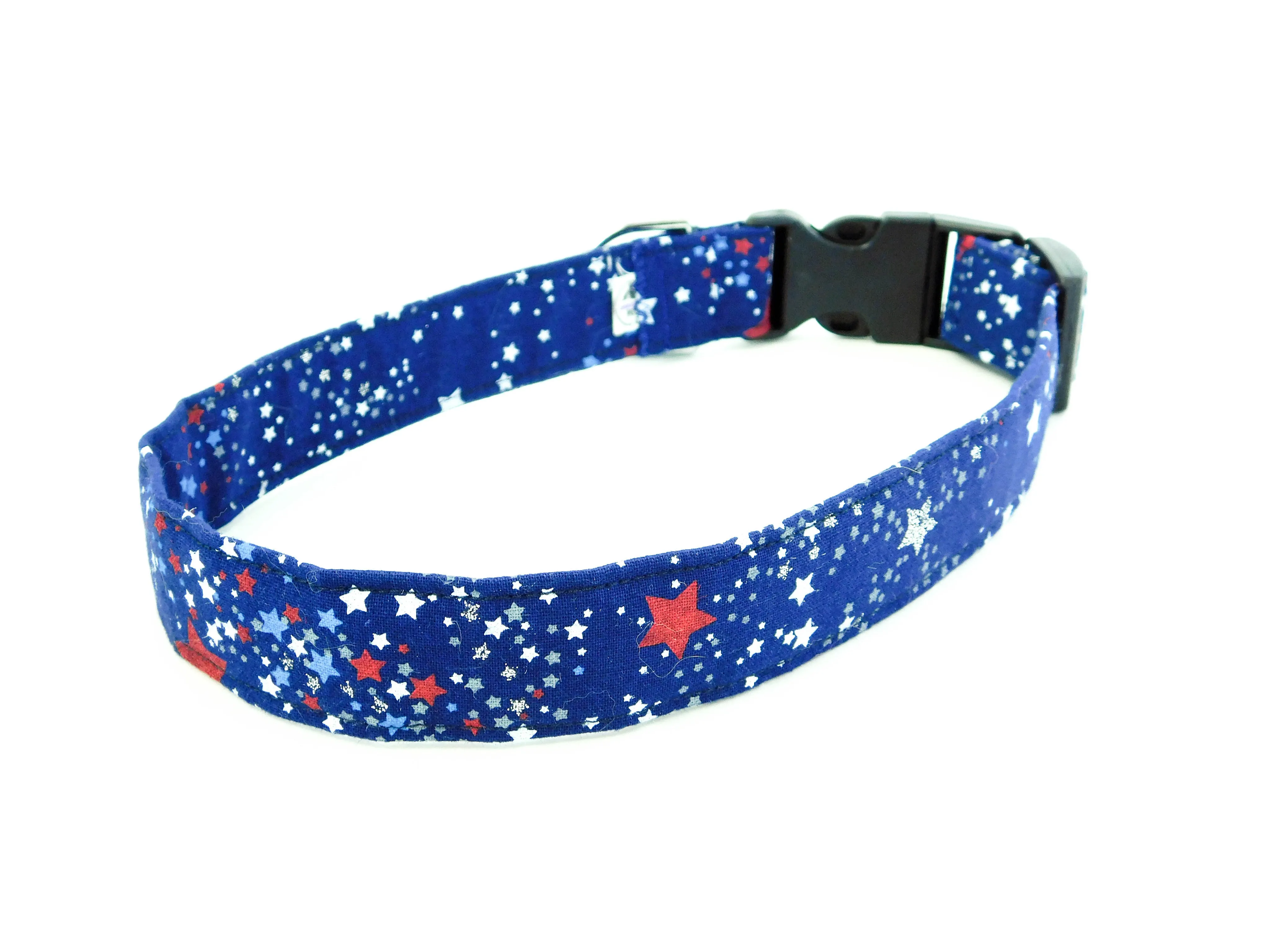 Navy Blue Stars Dog/Cat Collar Charlotte's Pet
