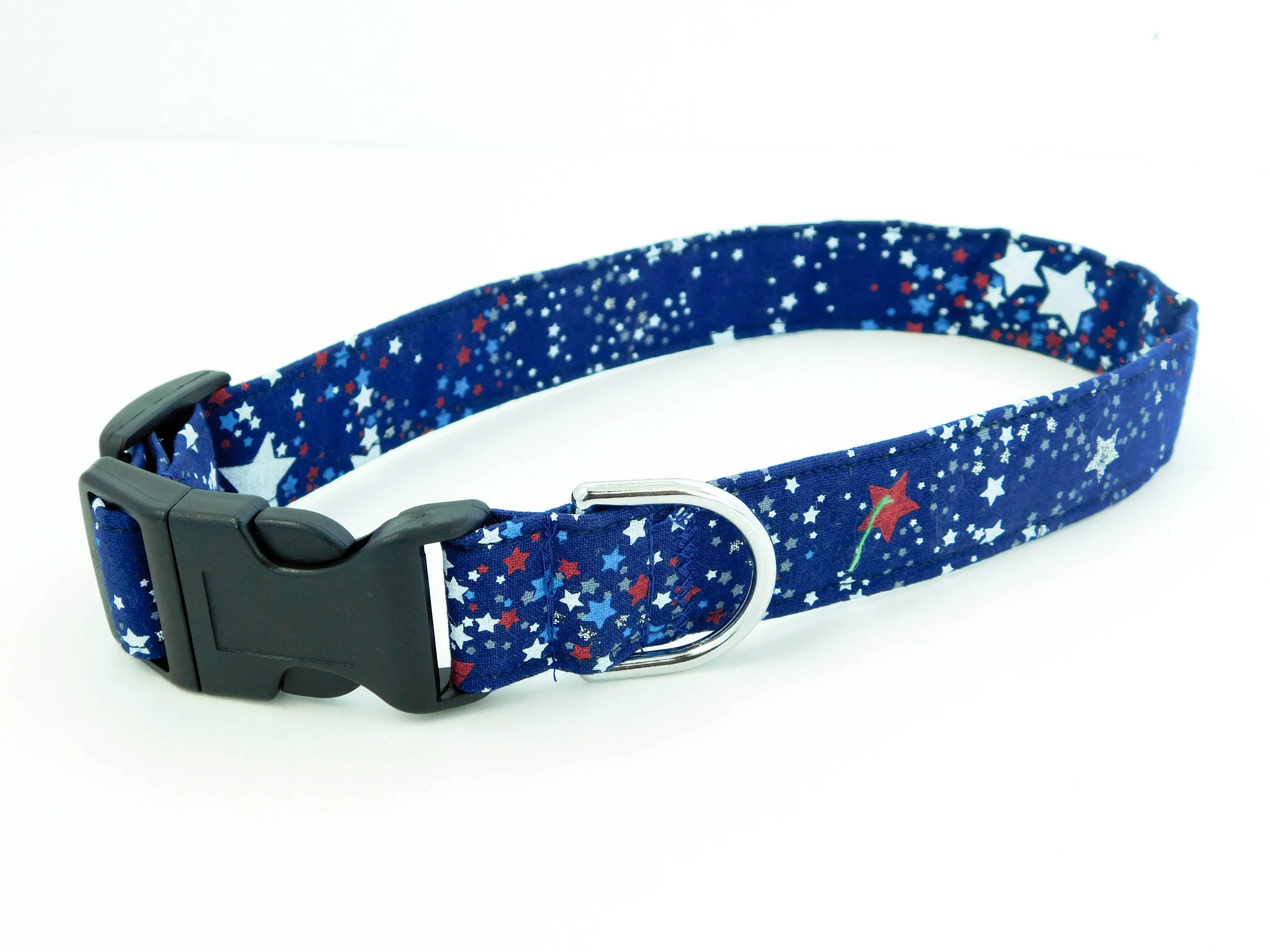Navy Blue Stars Dog/Cat Collar Charlotte's Pet