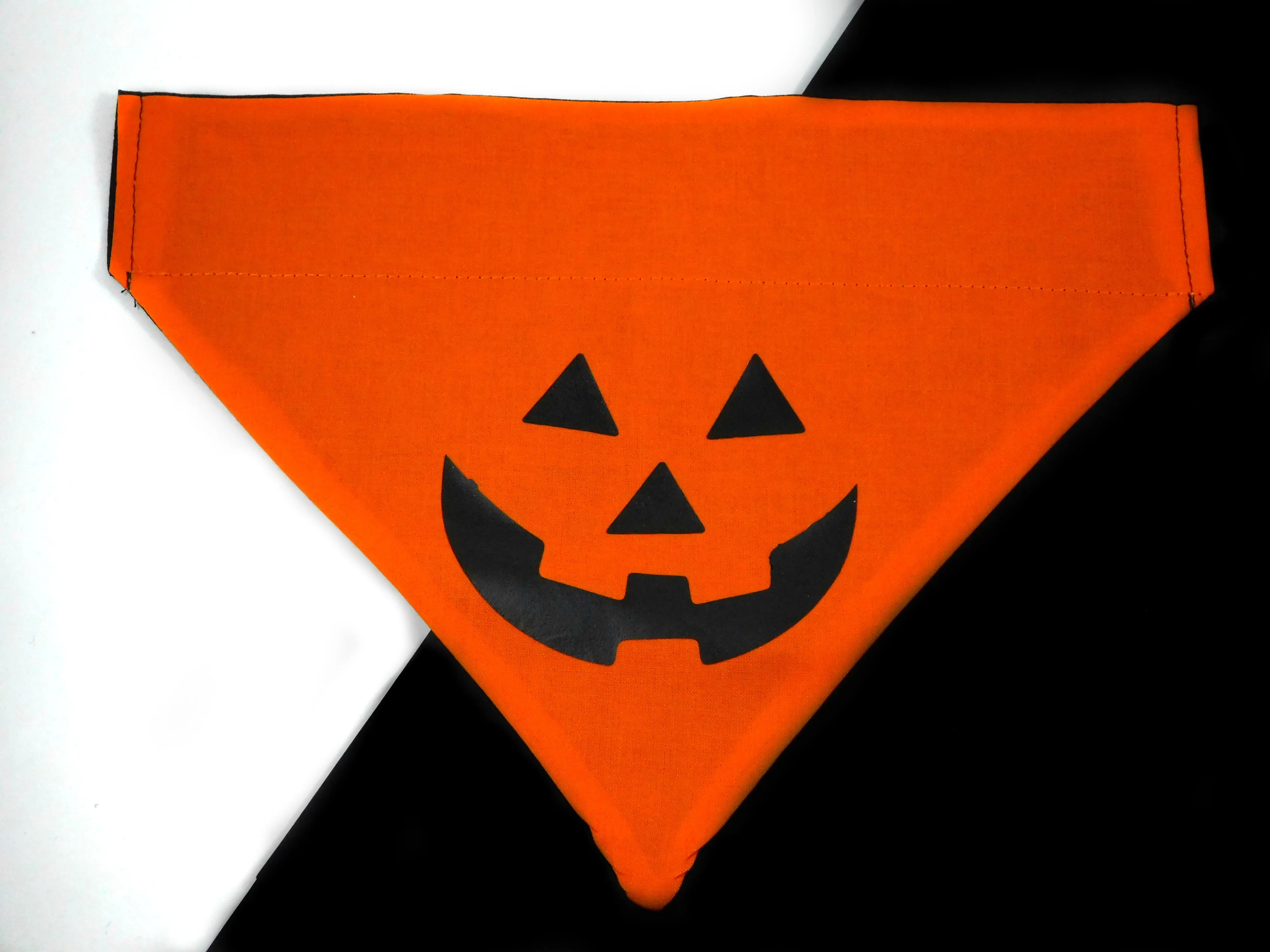 Orange Jack O'Lantern Bandana Charlotte's Pet