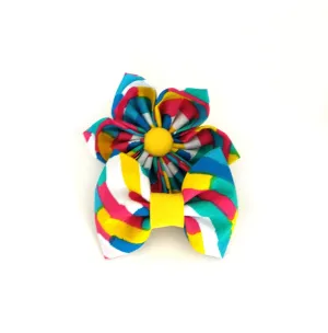 Paint Strokes Collar Flower/Bow Tie Charlotte's Pet