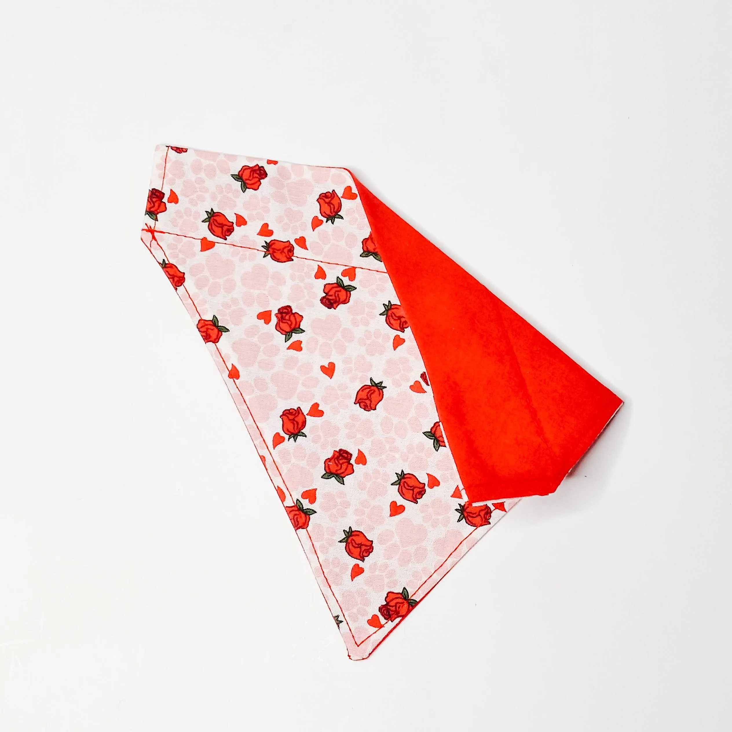 Paw Print and Roses Dog Bandana & Cat Bandana Charlotte's Pet