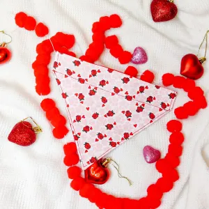 Paw Print and Roses Dog Bandana & Cat Bandana Charlotte's Pet